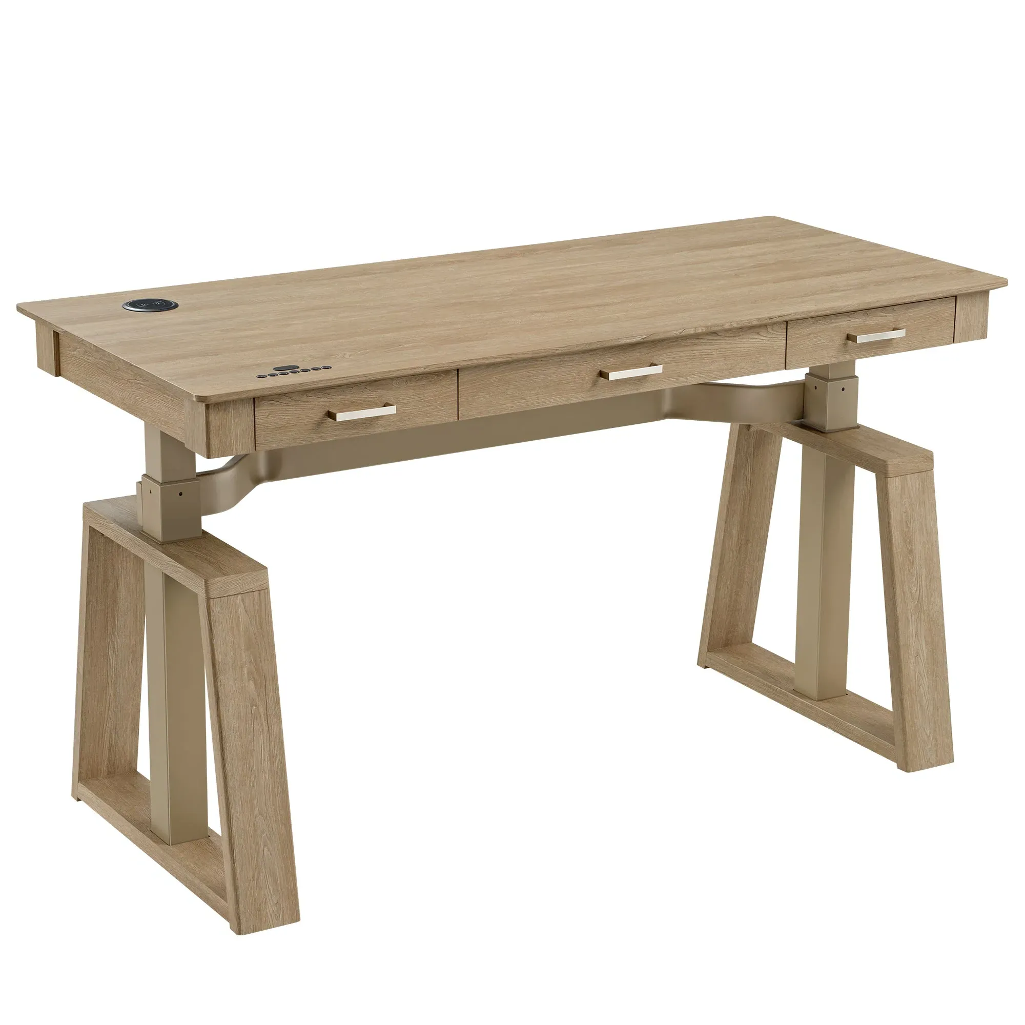 Ark EL Executive Standing Desk - Oak