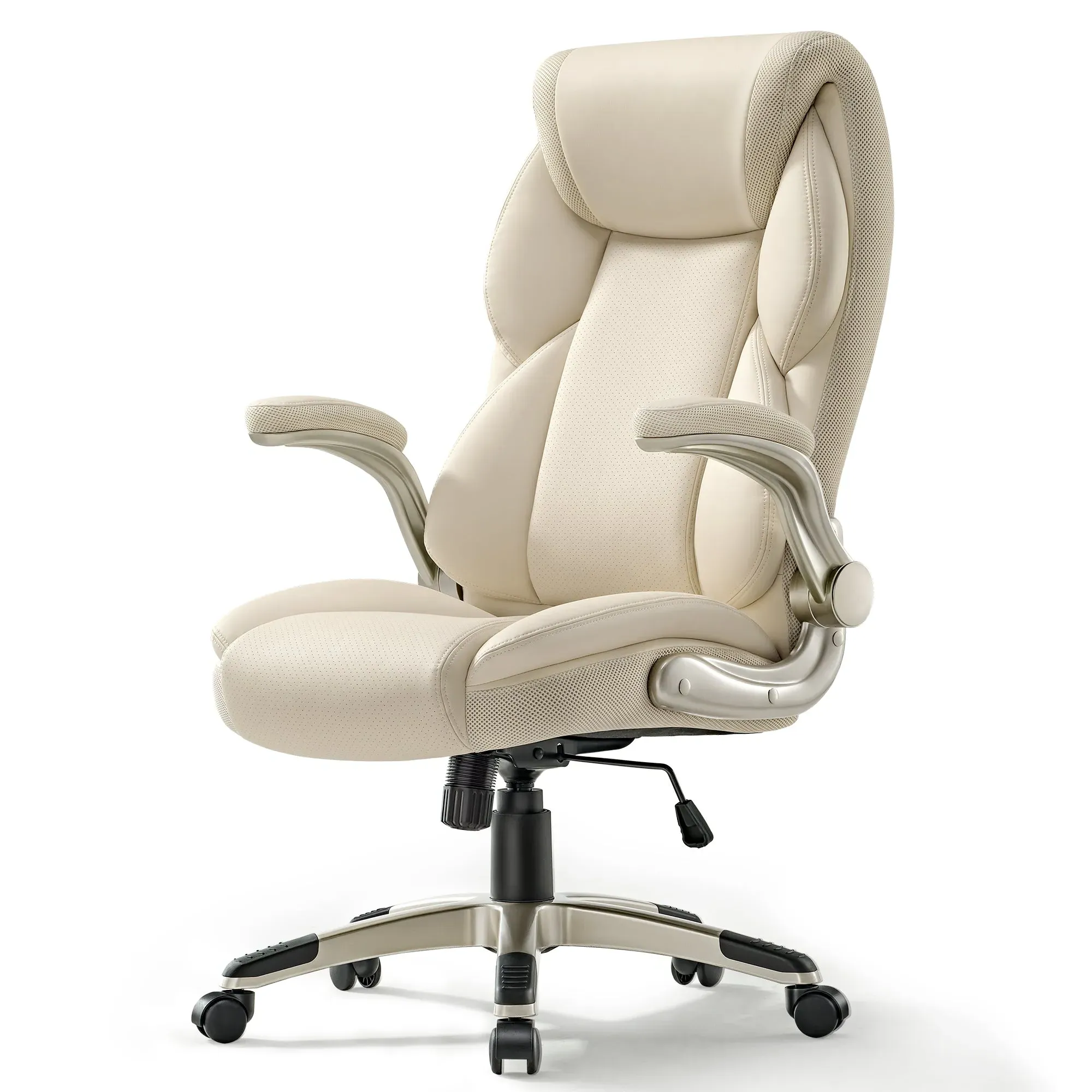 Ark EL Standing Desk Office Set with Chair & Storage - Light Oak