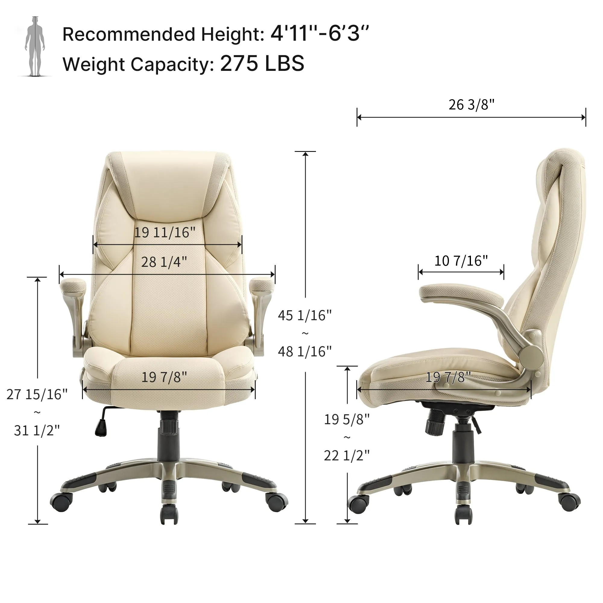 Ark EL Standing Desk Office Set with Chair & Storage - Light Oak