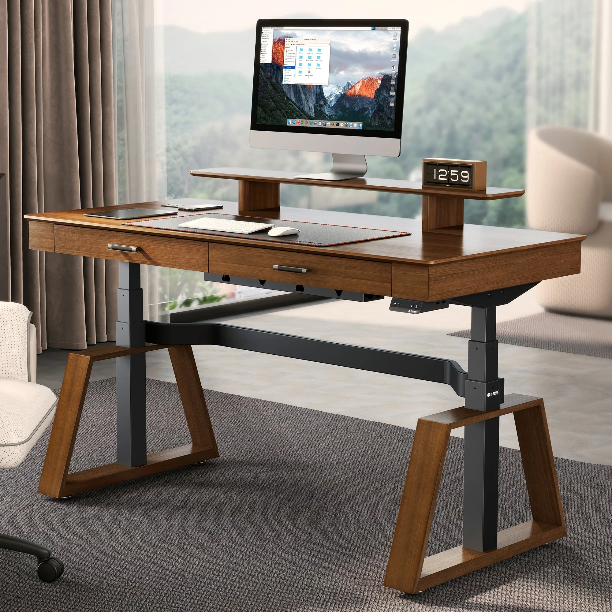 Ark Executive Standing Desk with Drawers
