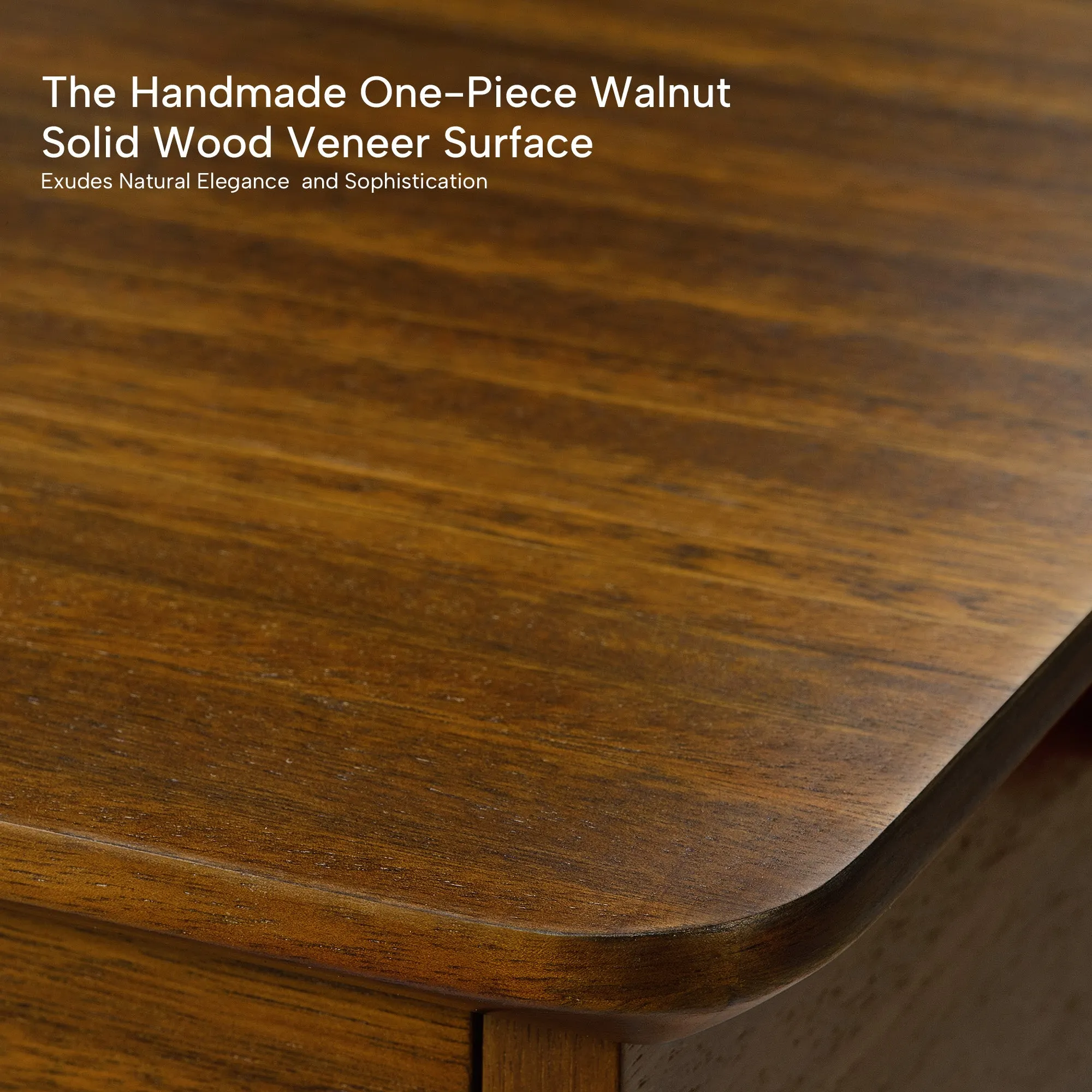 Ark Pro L-Shaped Standing Desk - Walnut