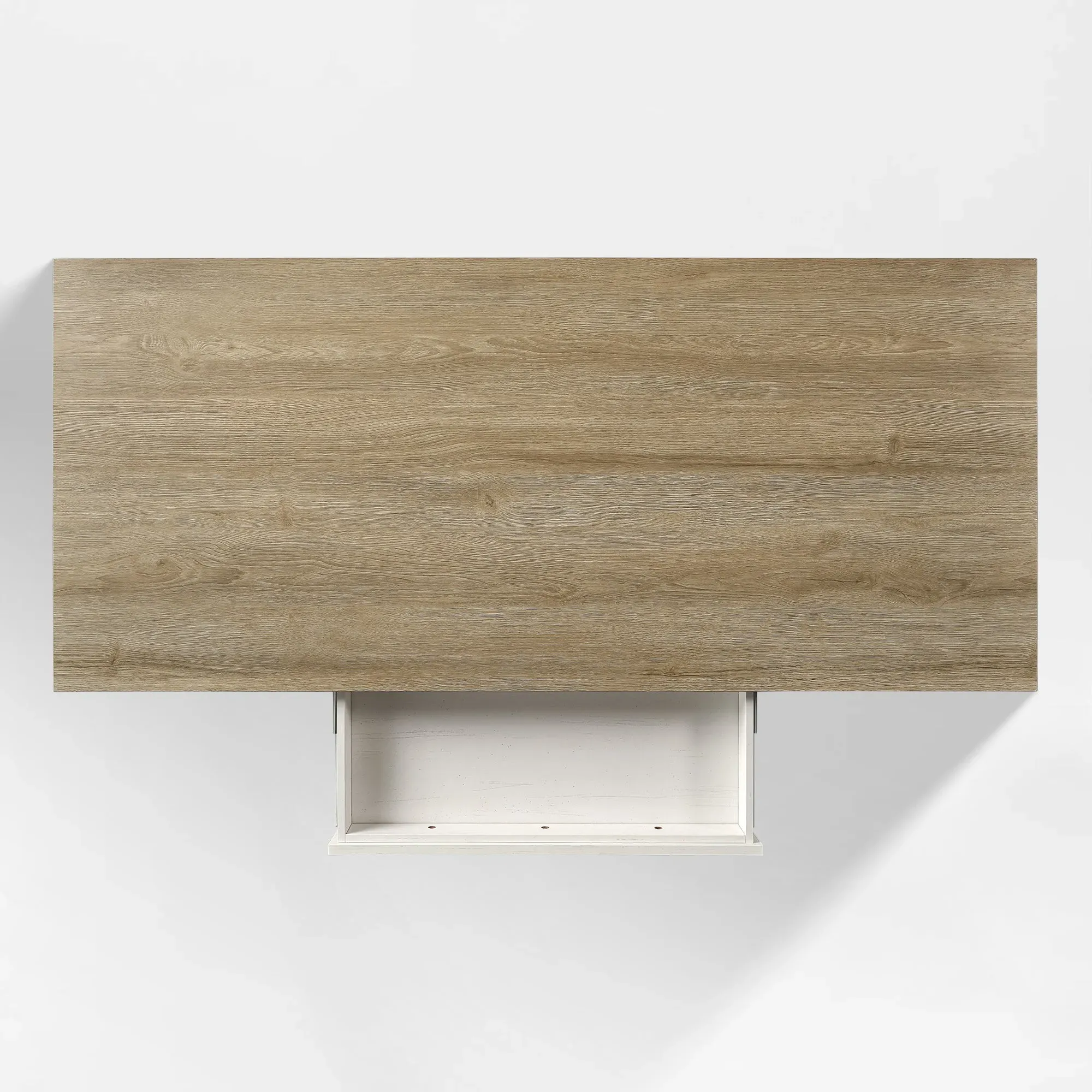 Ark SD Standing Desk - Natural Wood, White