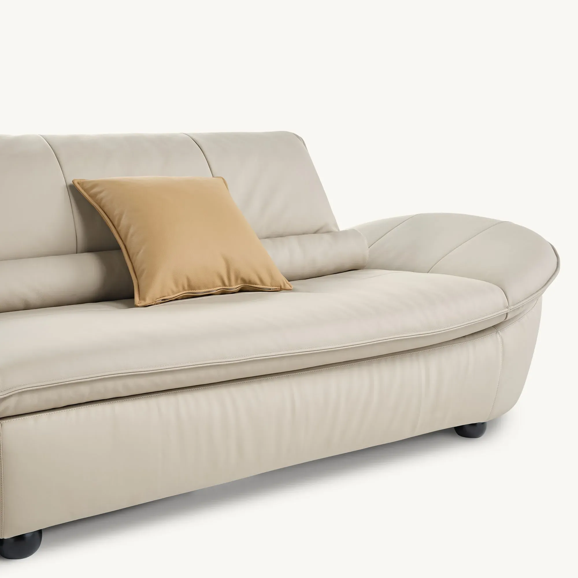 BELLA Sofa - Beige, Genuine Napa Leather alternate view