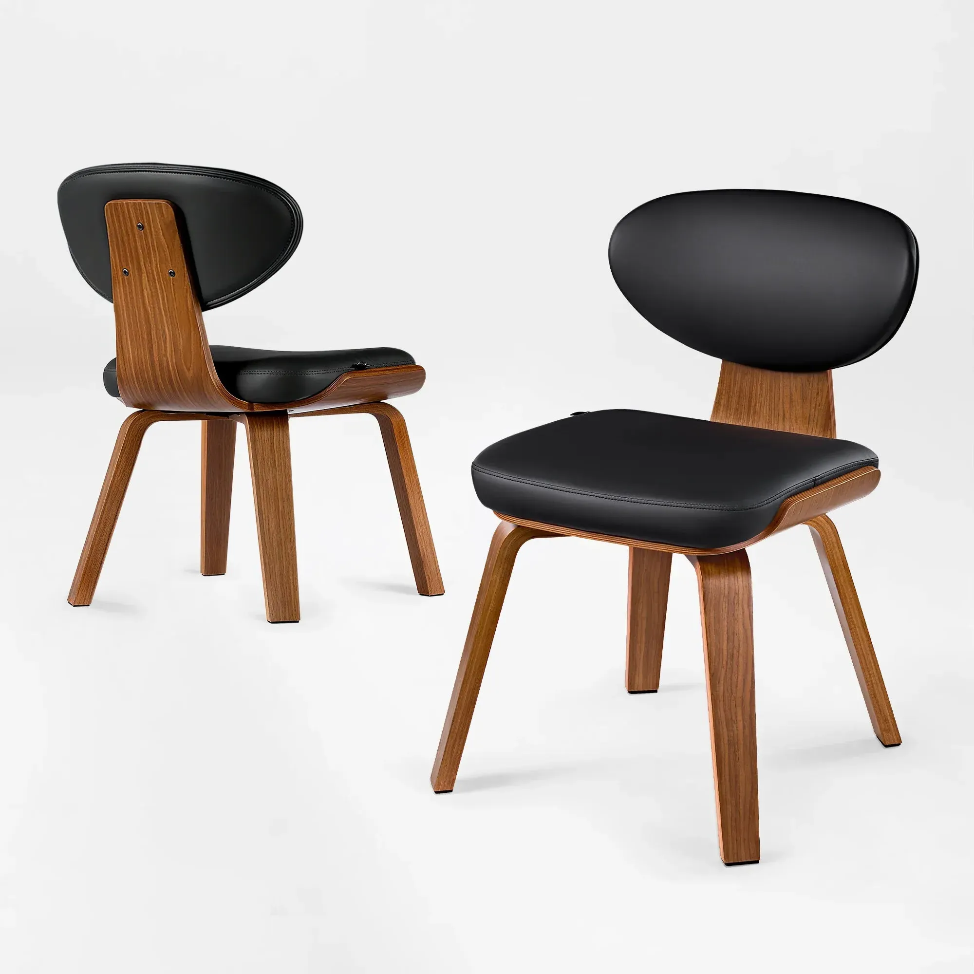 Belmar Dining End Chairs Set of 2 - Black, Leather product