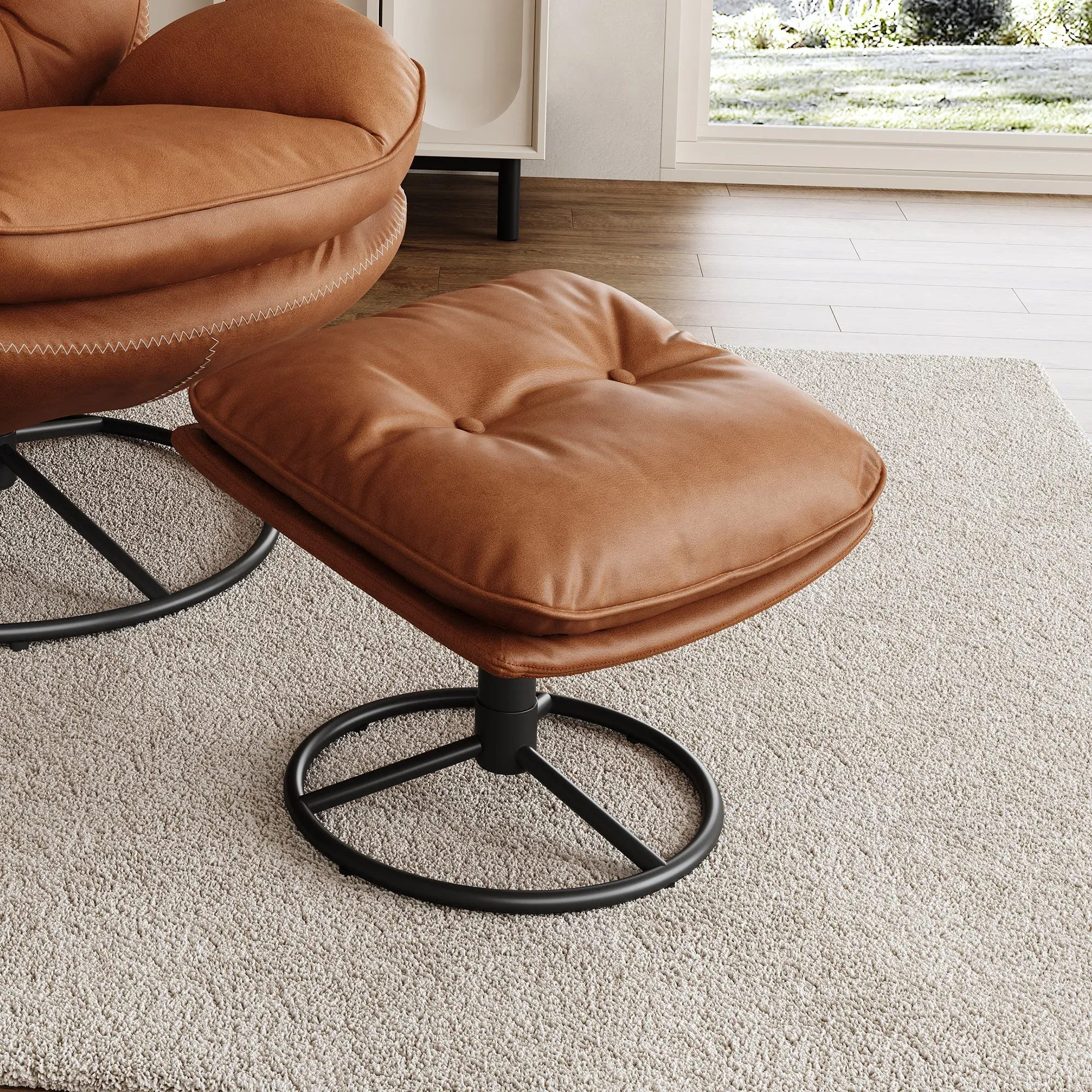 Camden Tufted Upholstered Ottoman