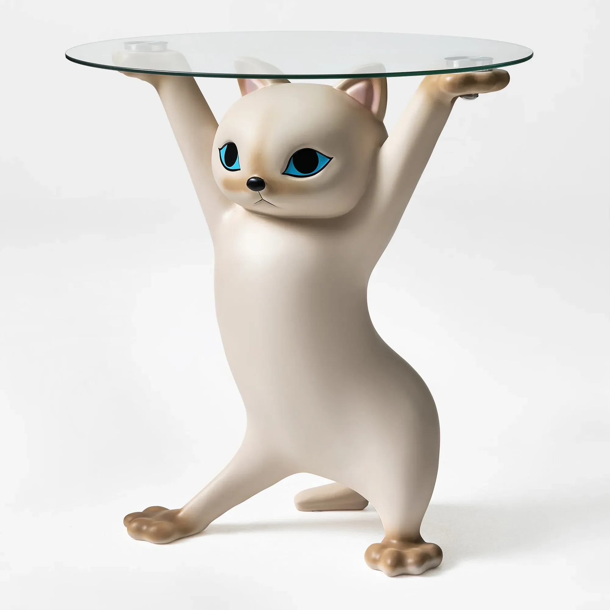 Cat Side Table with Storage