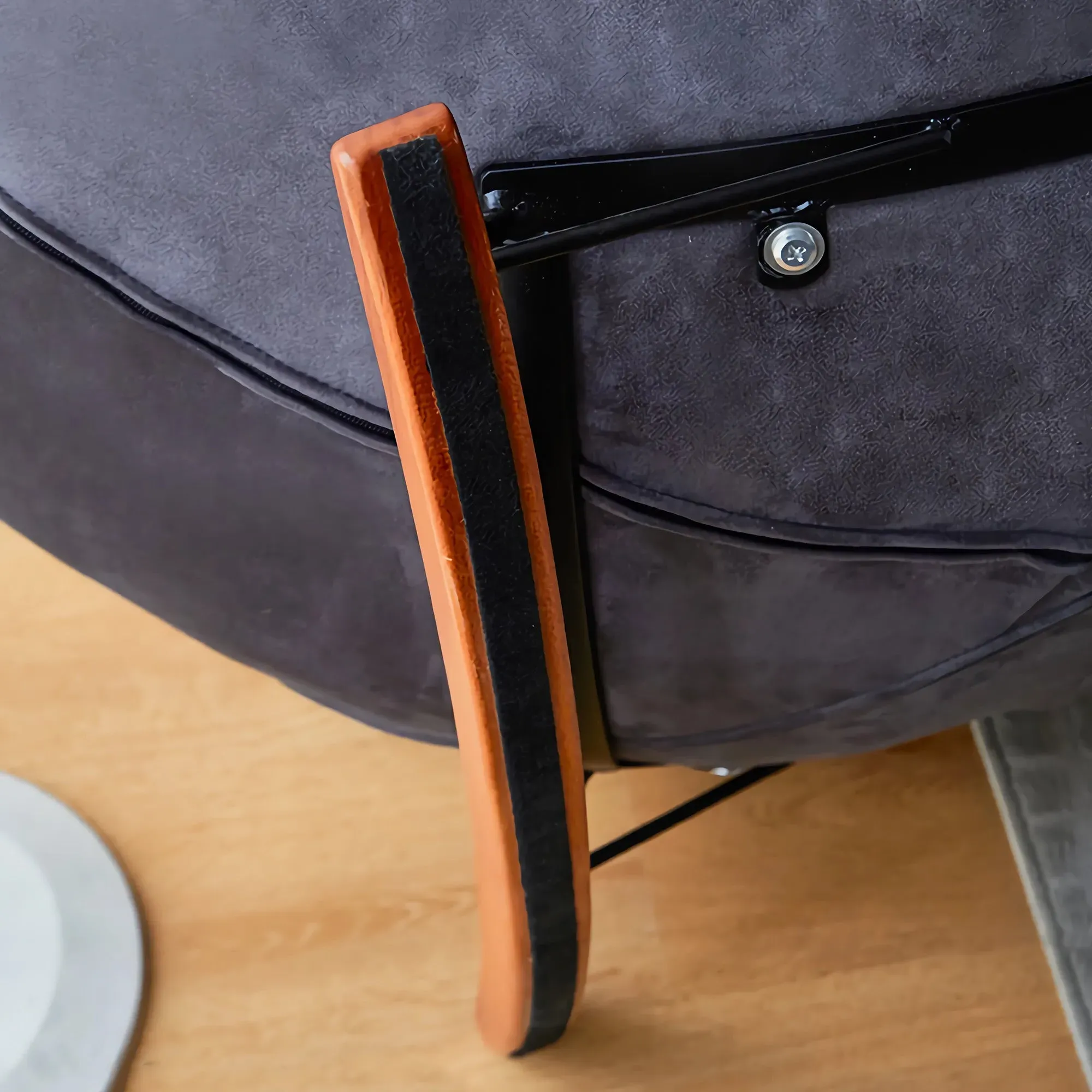 Chloe Rocking Lounge Chair - Off White