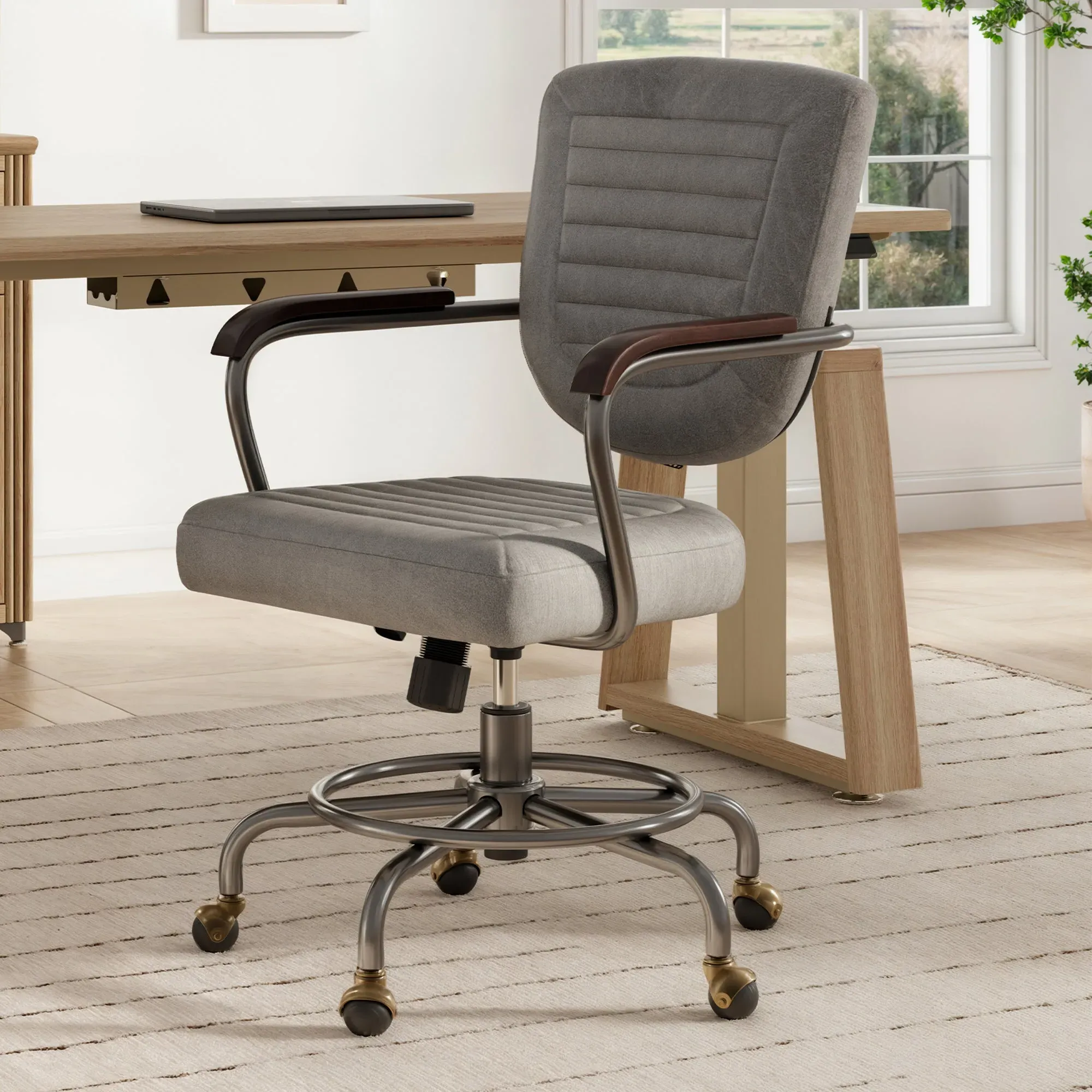 Cole Solid Wood Arm Task Office Chair image