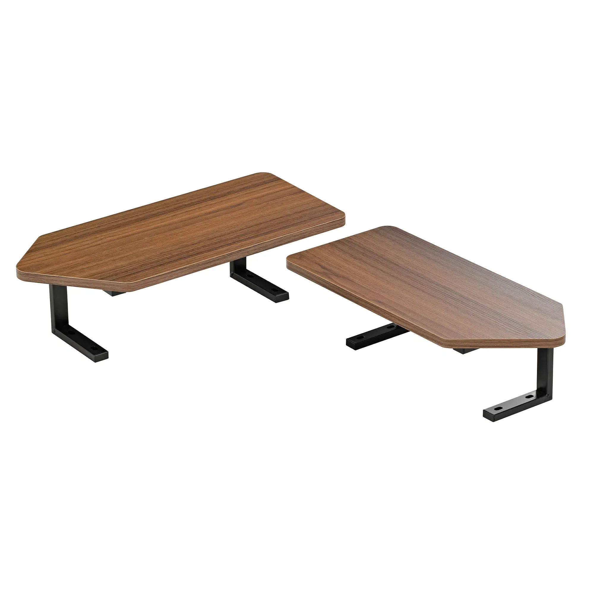 Convertible Desktop Shelves Set of 2 - Walnut