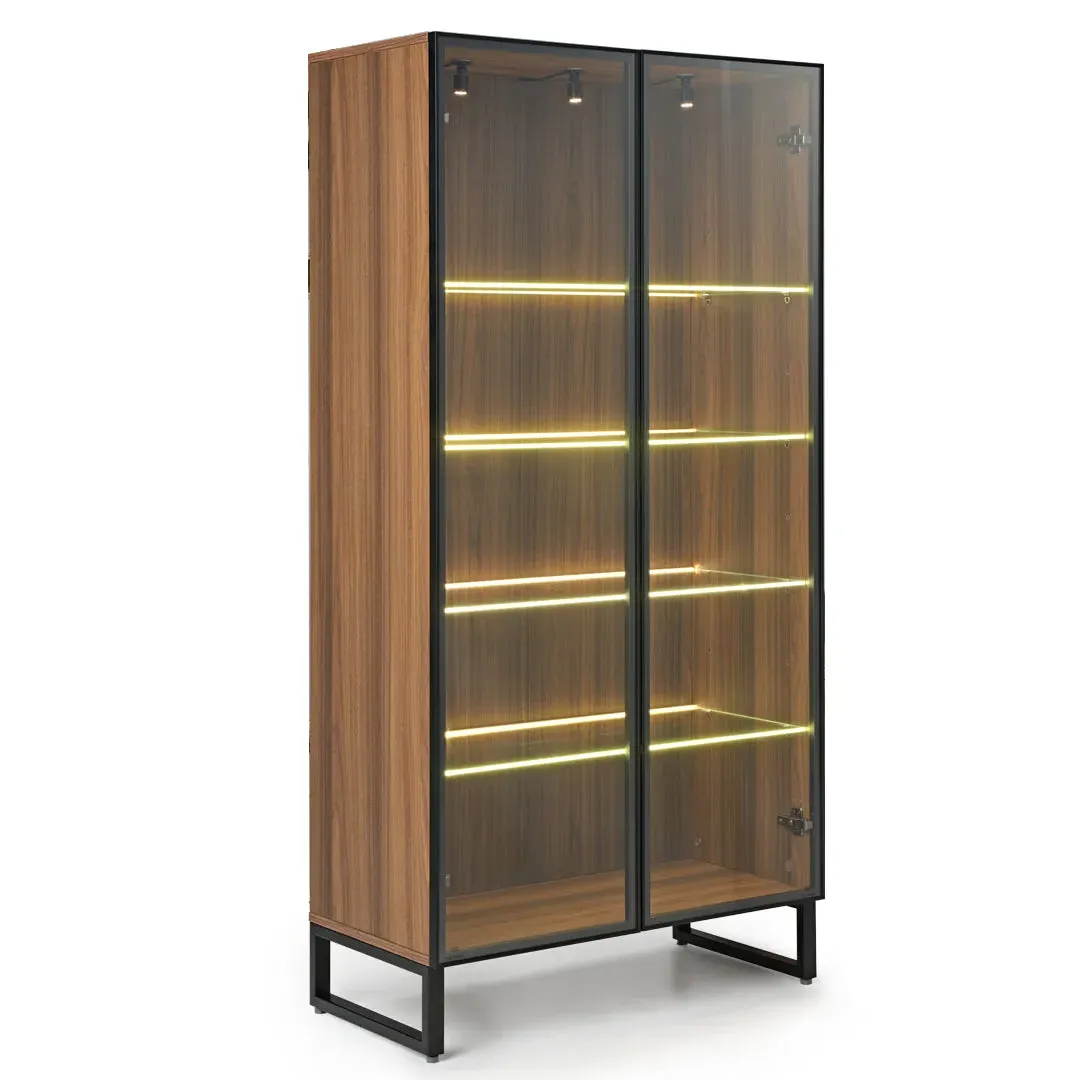 Curio Cabinet with Adjustable Shelves