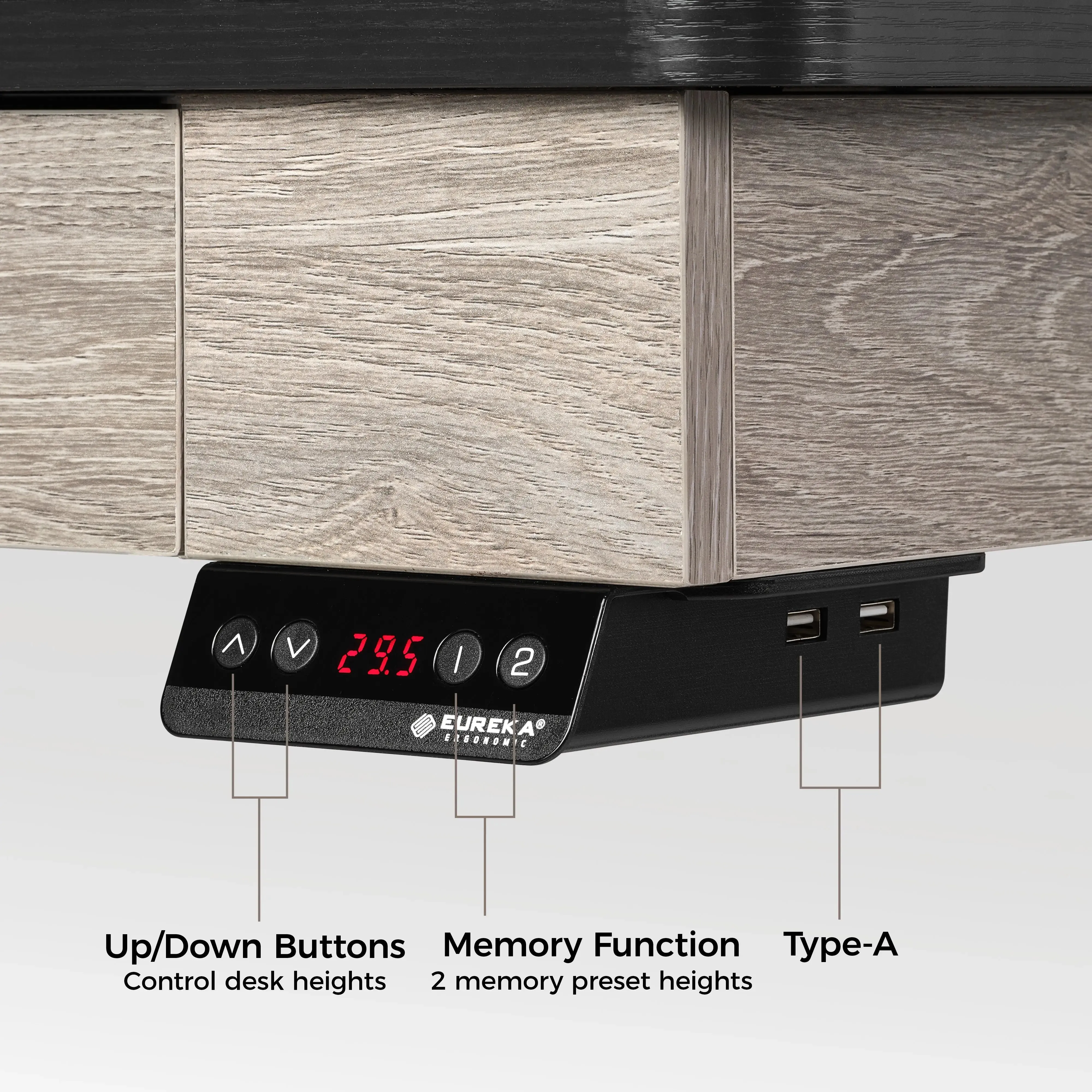 Electric Standing Desk with Drawers