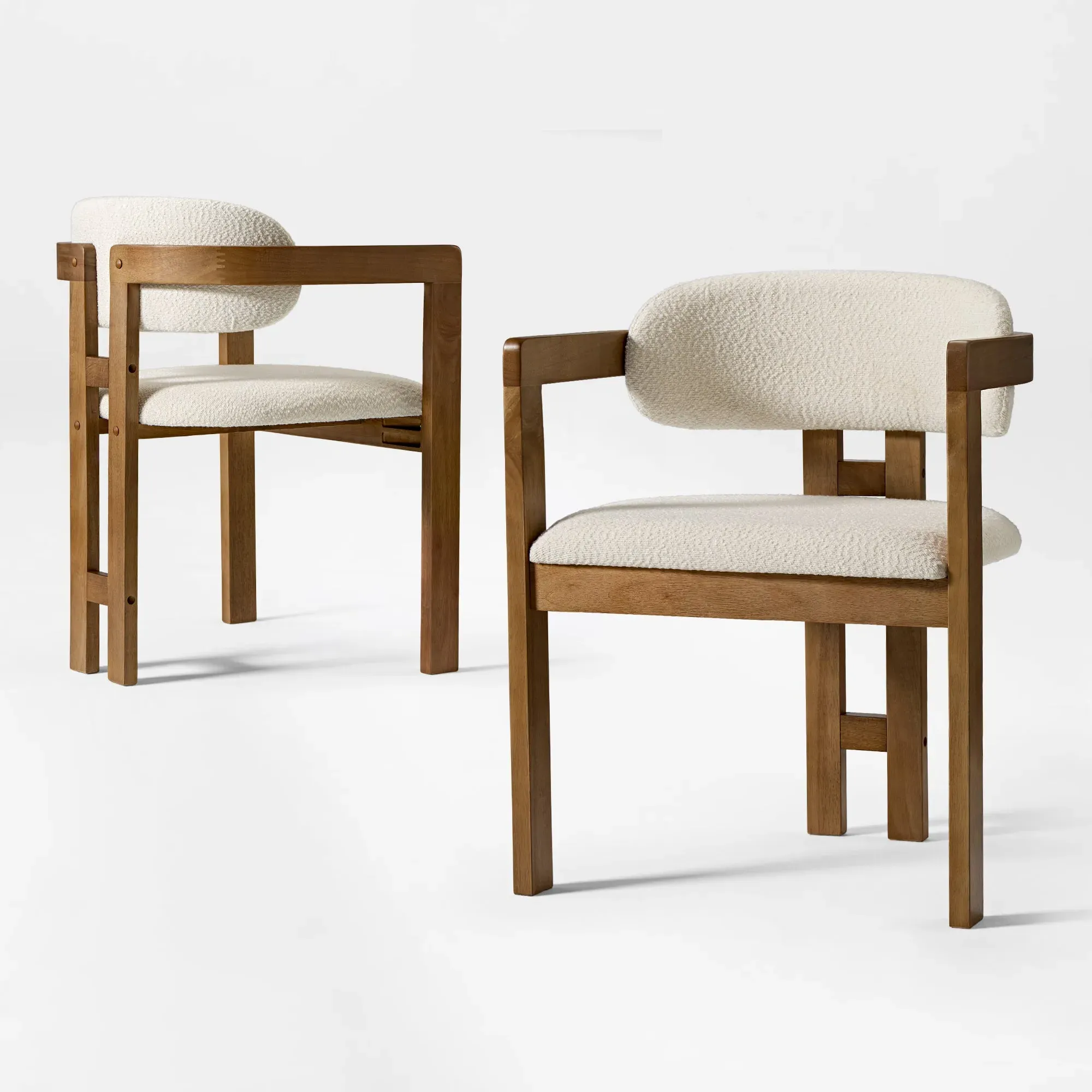 Elle Boucle Dining Chairs Set of 2 image