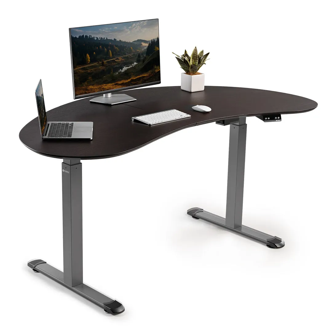 Eureka Cashew Shape Standing Desk Height Adjustable