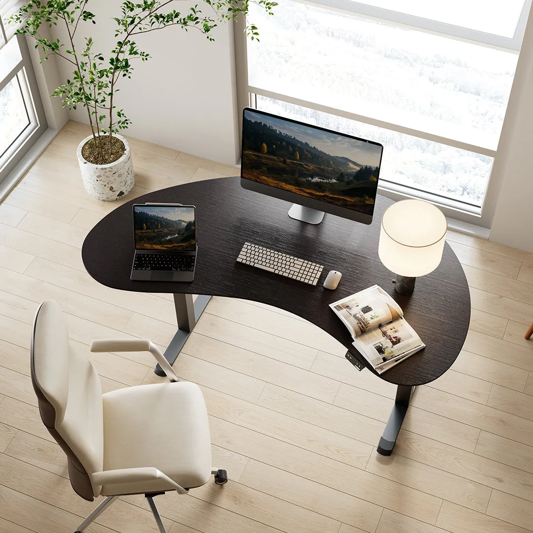 Eureka Cashew Shape Standing Desk Height Adjustable