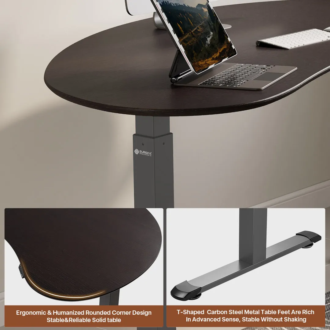 Eureka Cashew Shape Standing Desk Height Adjustable