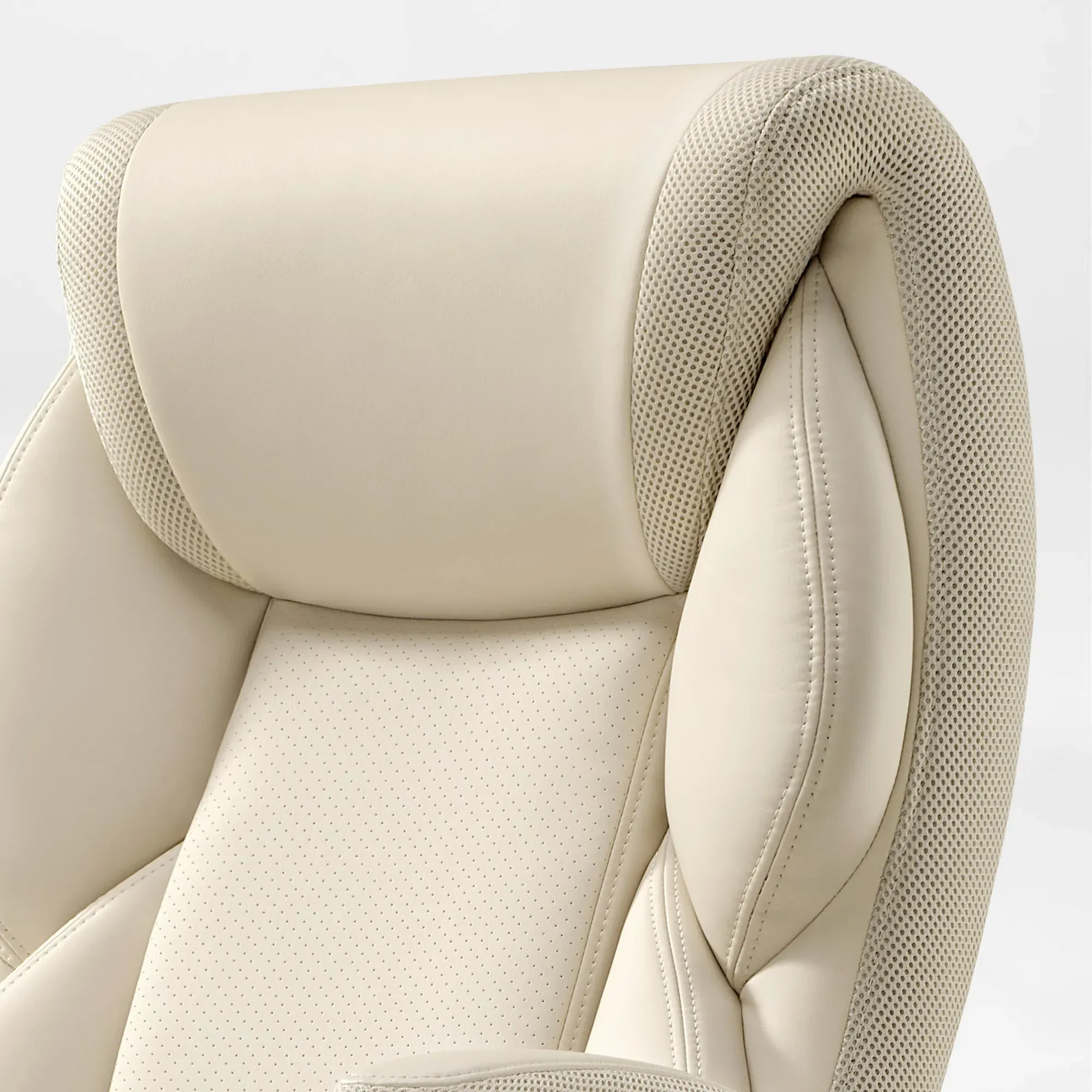 Galene Office Chair - Cream, Faux Leather