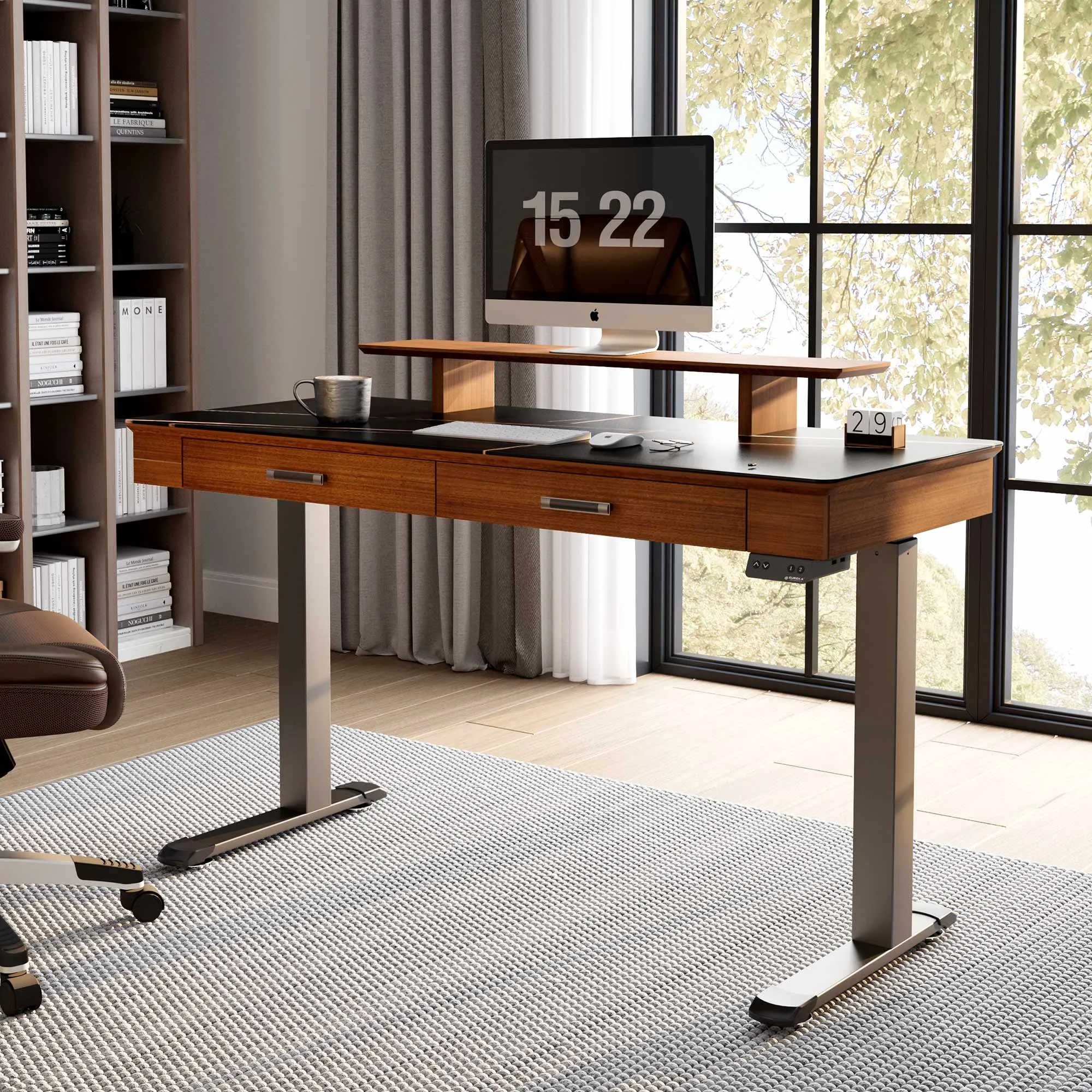 George Slate Standing Desk - Artificial Marble