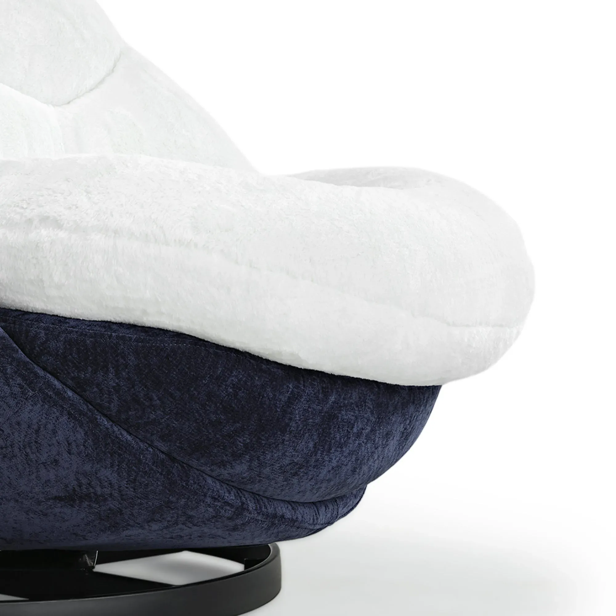 Gloria Swivel Lounge Chair - White