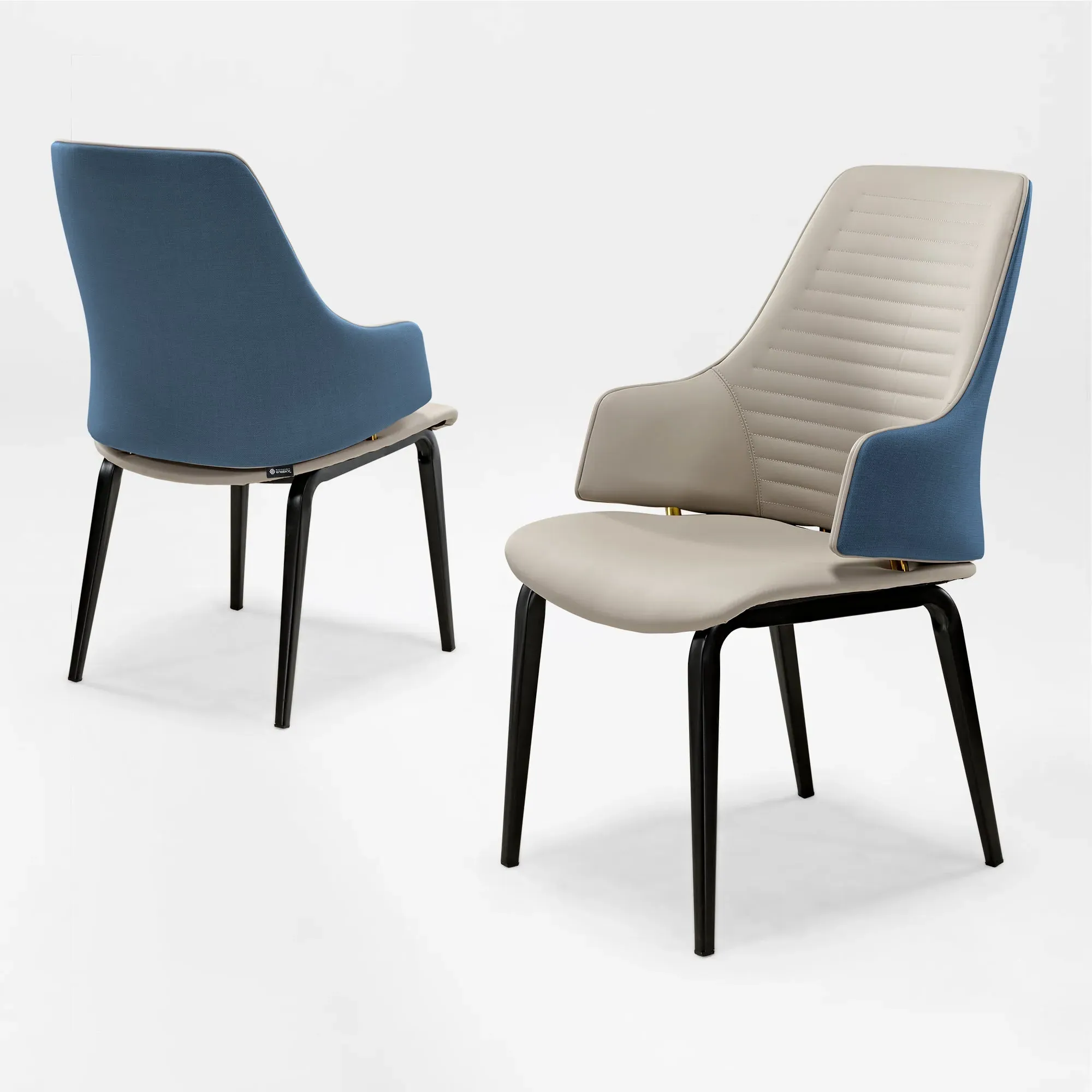 Juliet Set of 2 Dining Armchairs - Blue