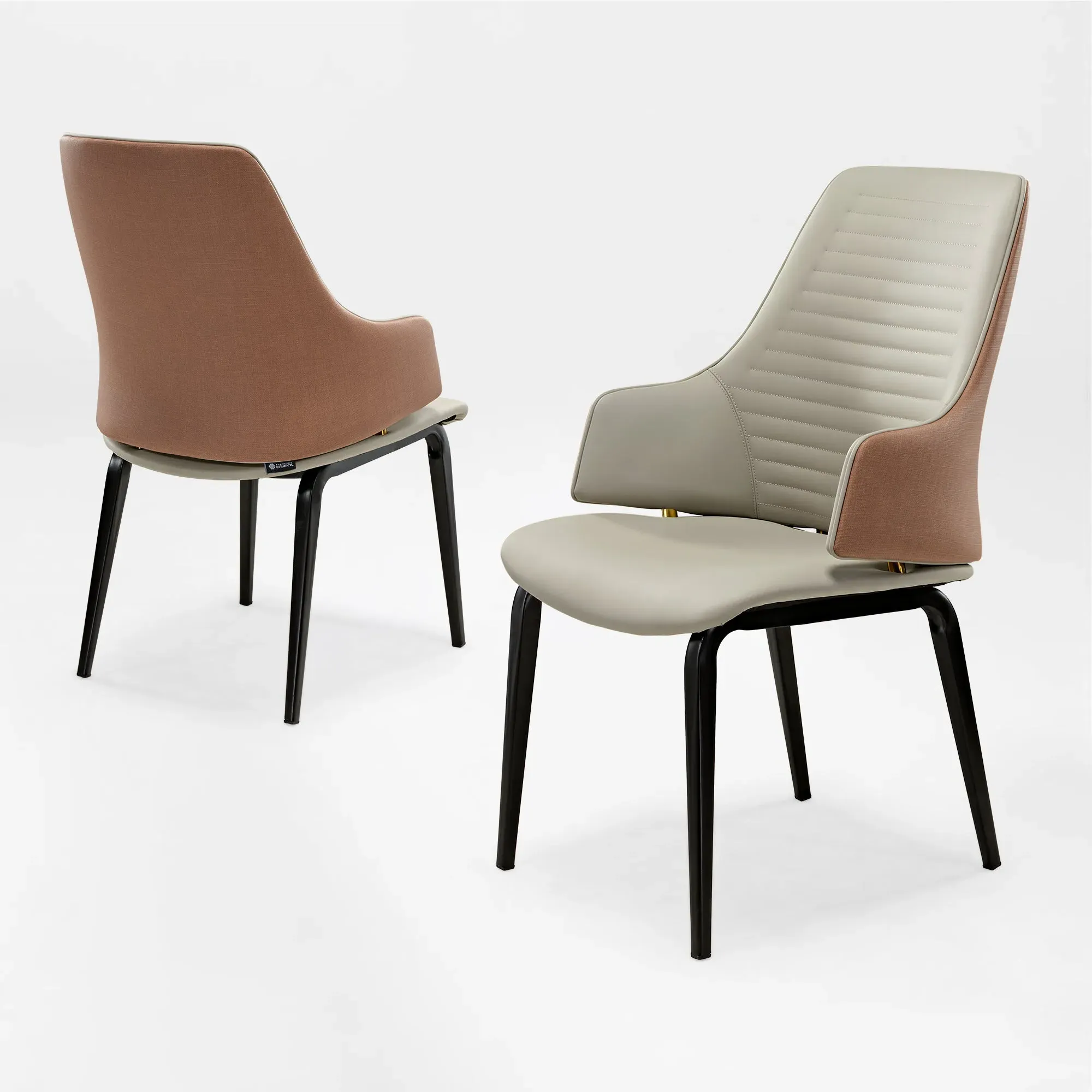 Juliet Set of 2 Dining Armchairs - Brown product