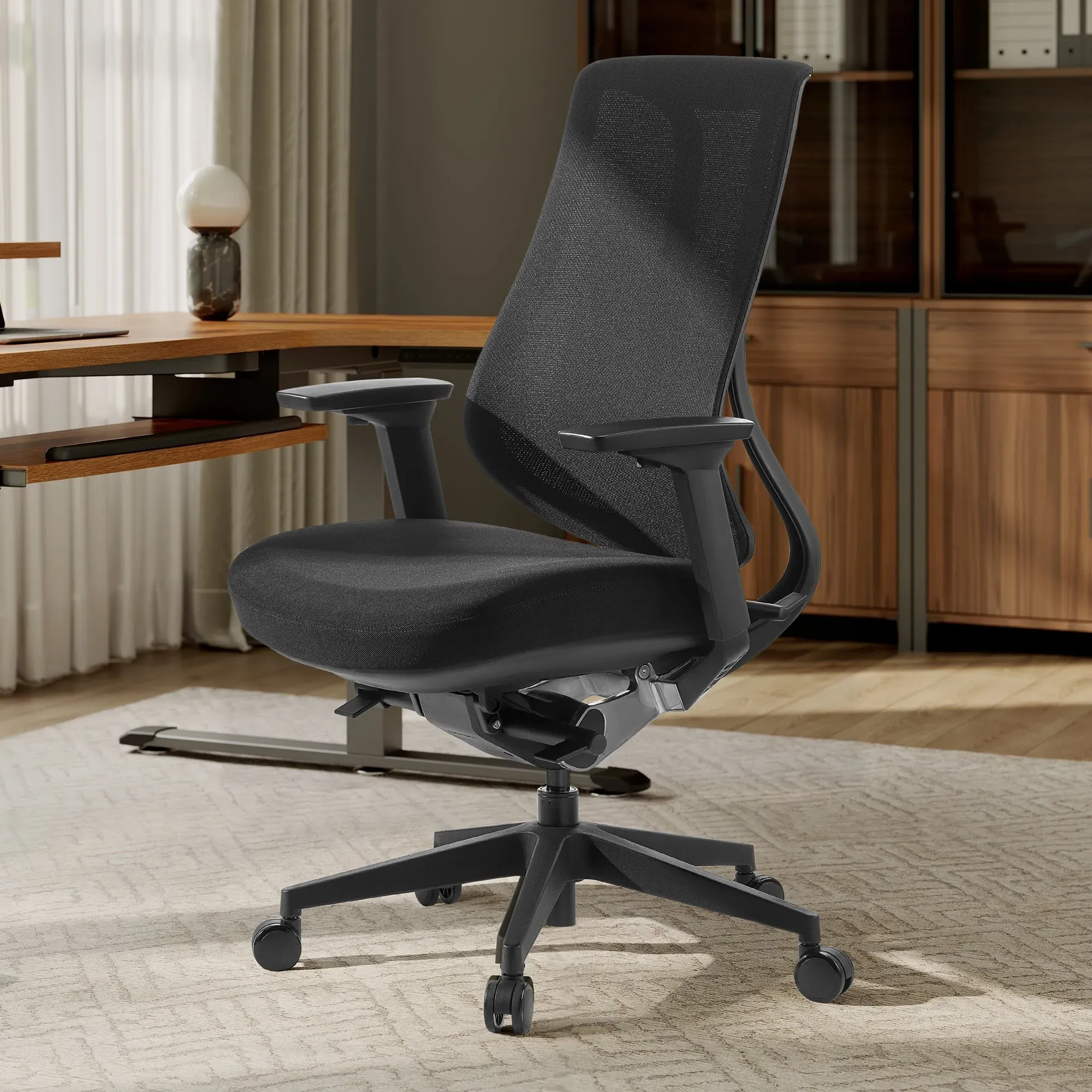 Lira Ergonomic Office Chair - Black, Mesh by Eureka Ergonomic