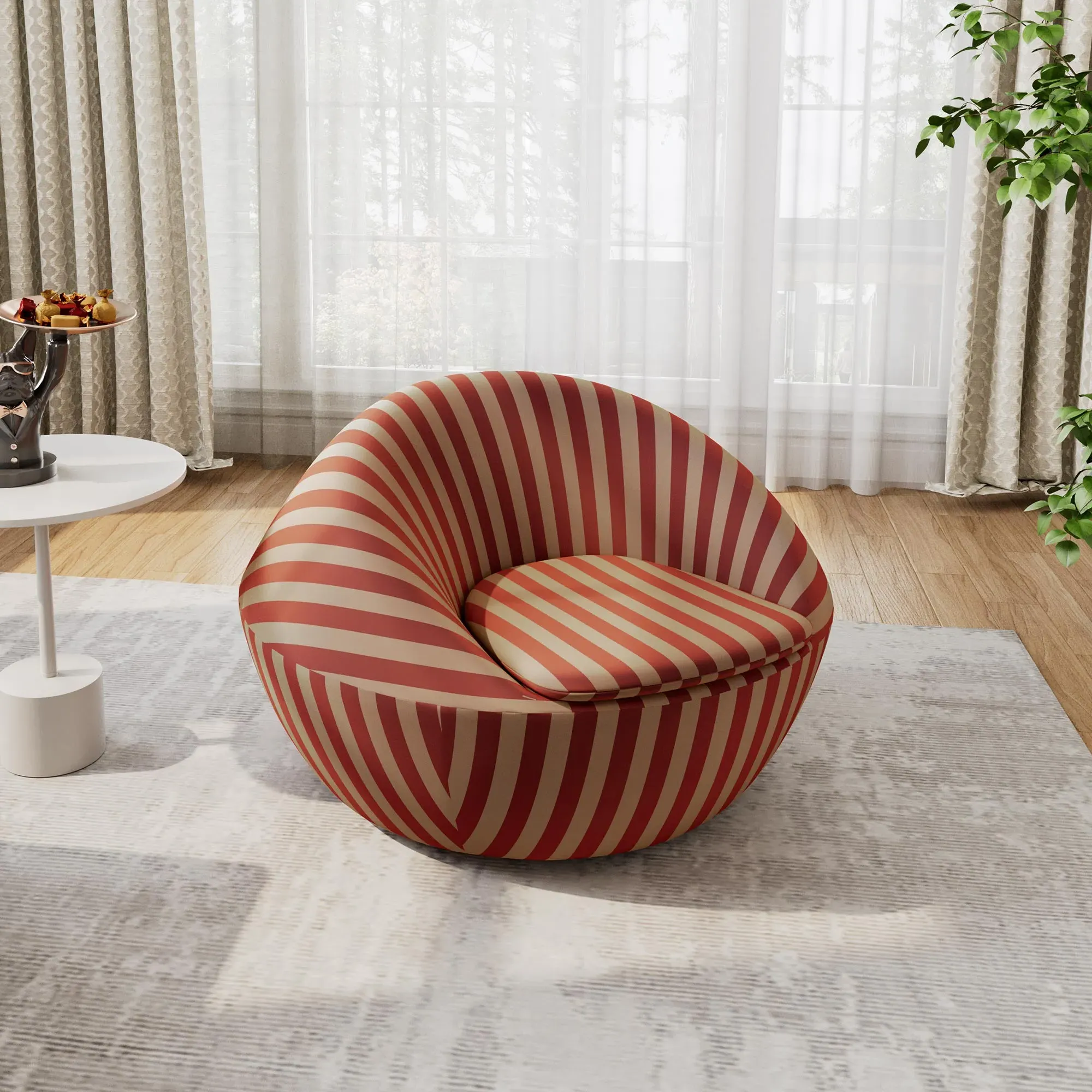 Lounge Chair with Lumbar Support - Eco-Fabric