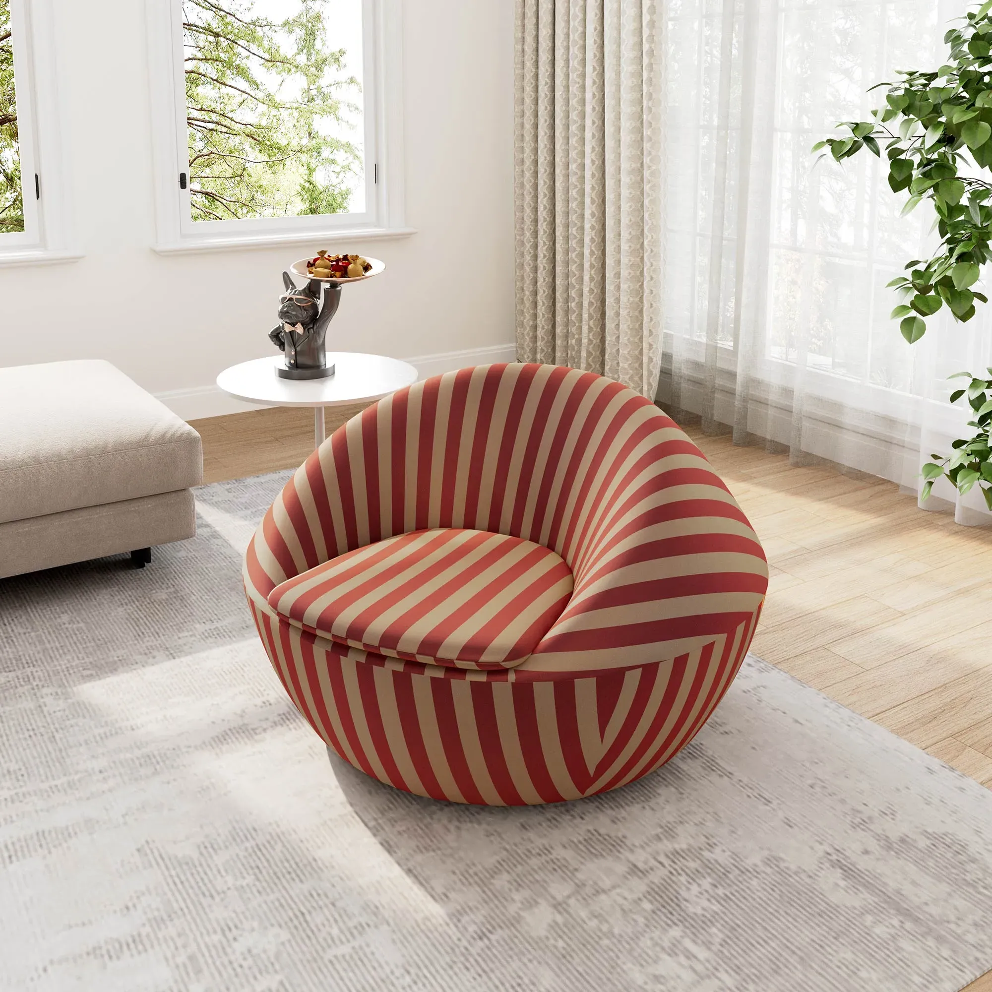 Lounge Chair with Lumbar Support - Eco-Fabric