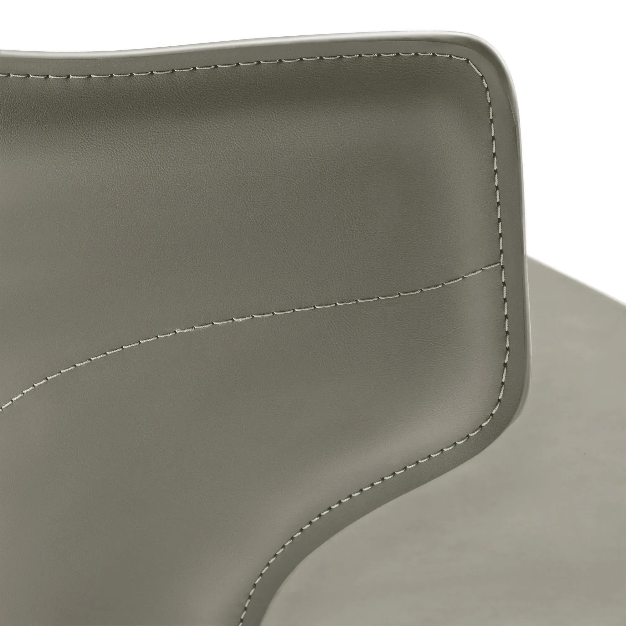 Majestic Dining Side Chairs Set of 2 - Gray, Leather