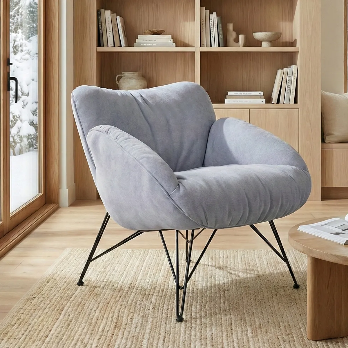 Marco Lounge Chair Soft Padded - Blue, Terry Cloth product