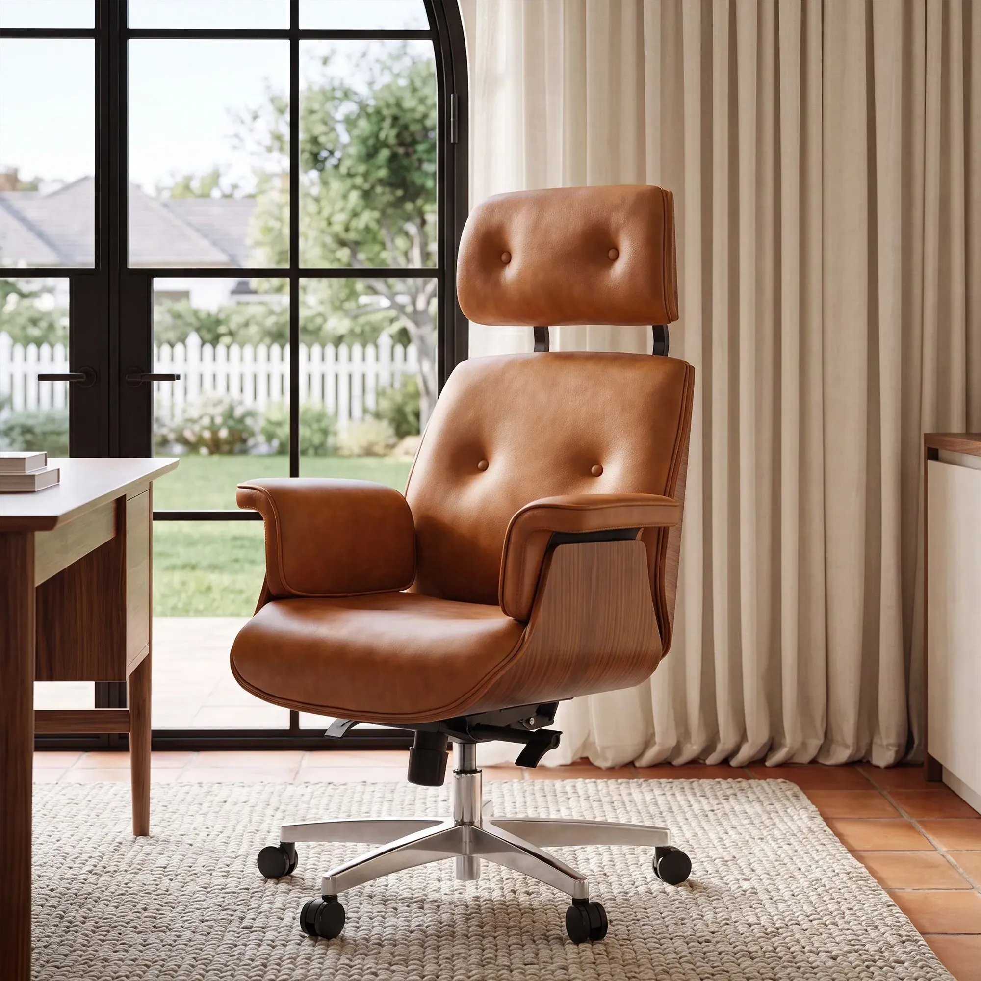 Mathias Pro Executive Office Chair - Brown, Napa Leather by Eureka Ergonomic