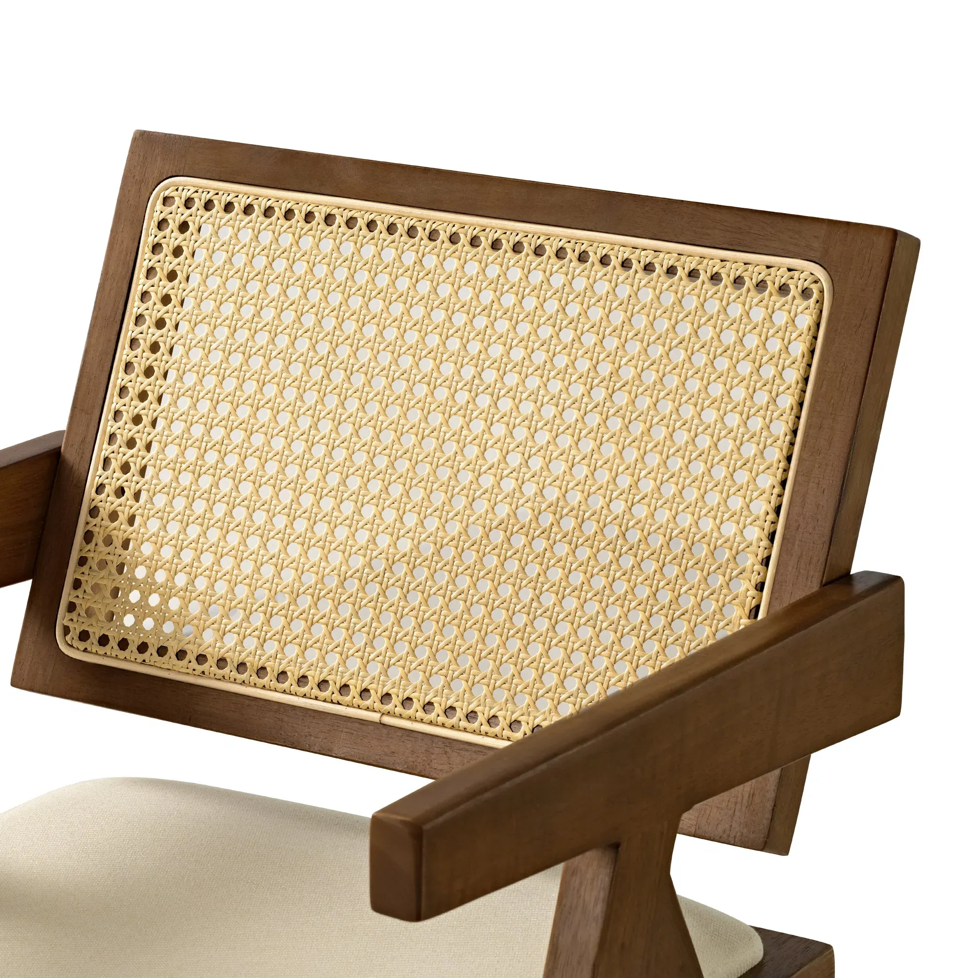 Mila Rattan Dining Chairs Set of 2 - Rubber Wood