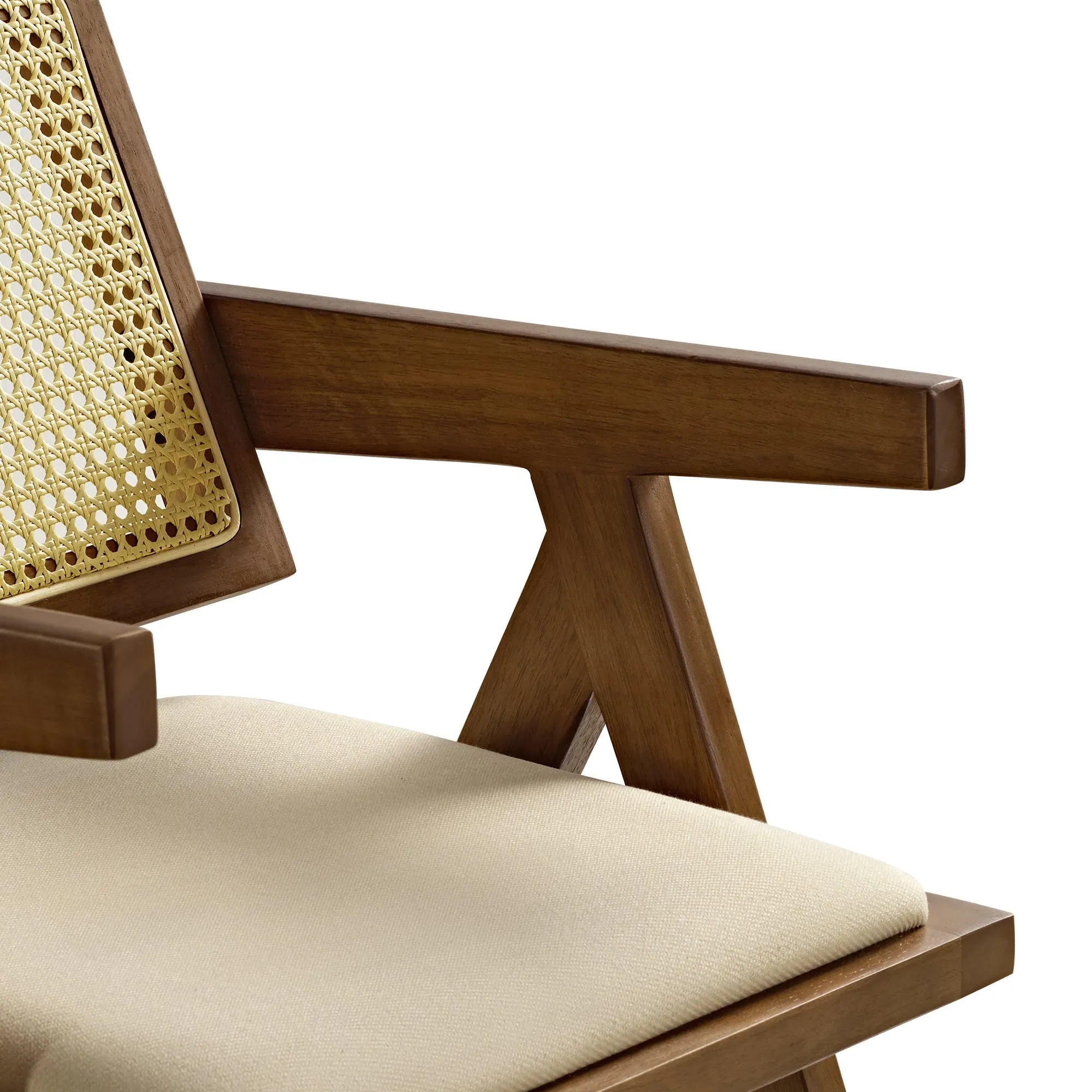 Mila Rattan Dining Chairs Set of 2 - Rubber Wood