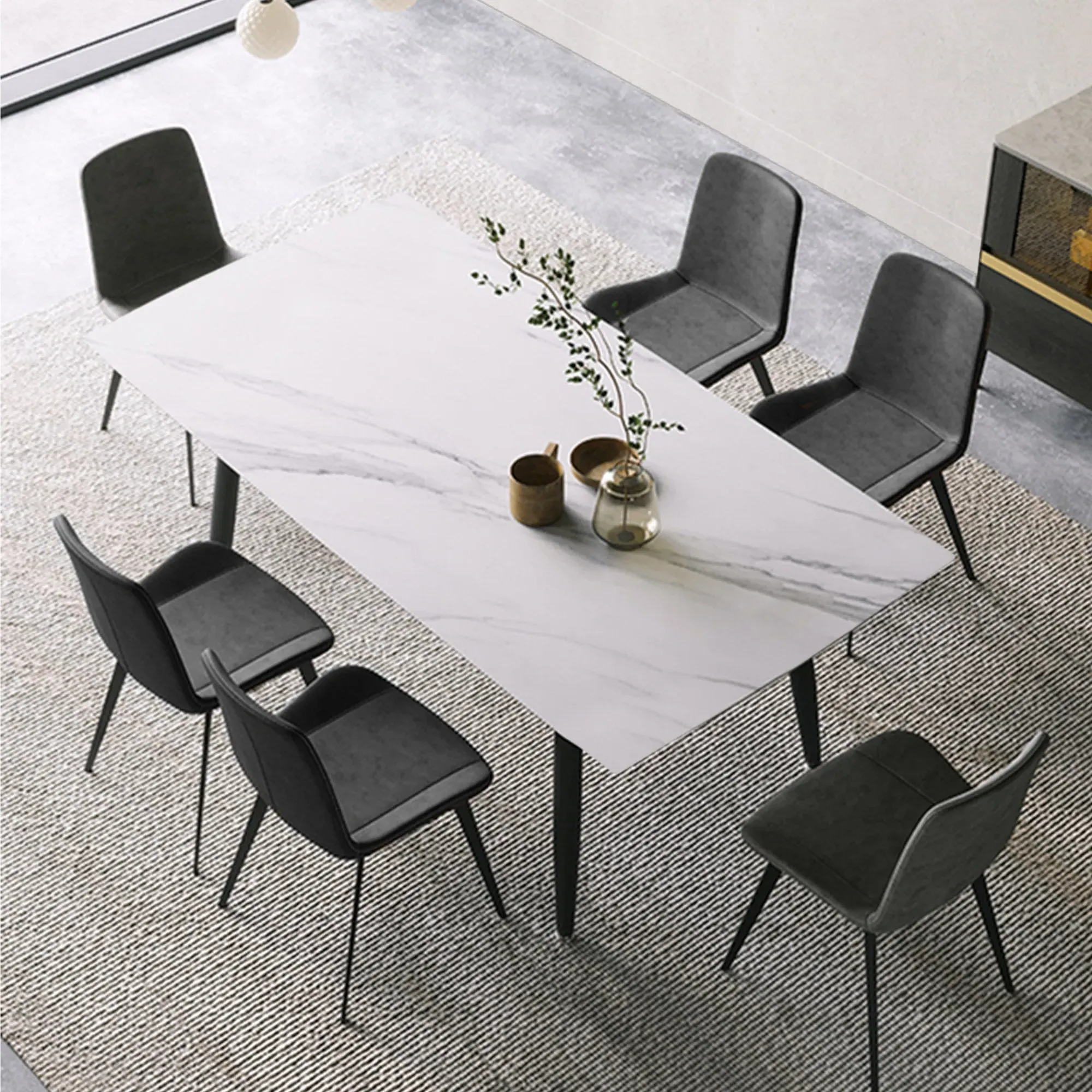 Milo Dining Side Chairs Set of 2 - Gray