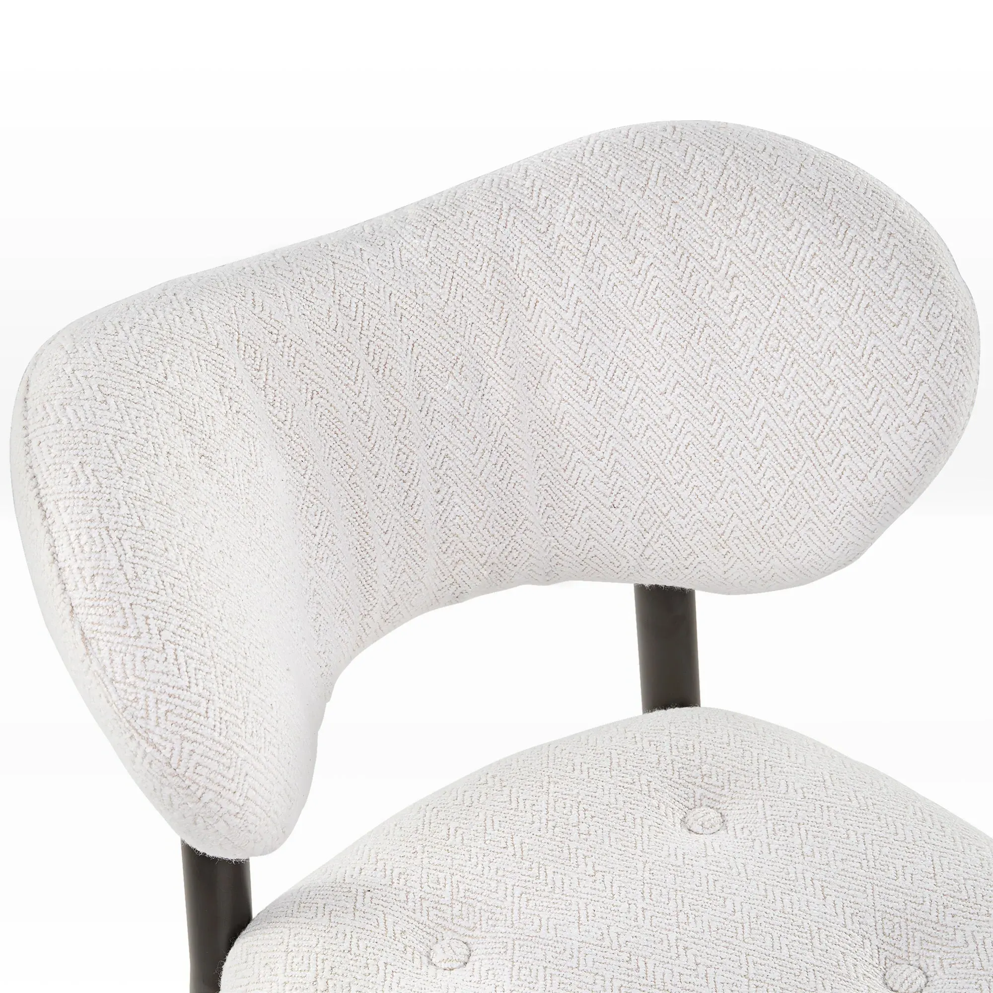 Nibbles Upholstered Dining Side Chairs Set of 2 - White