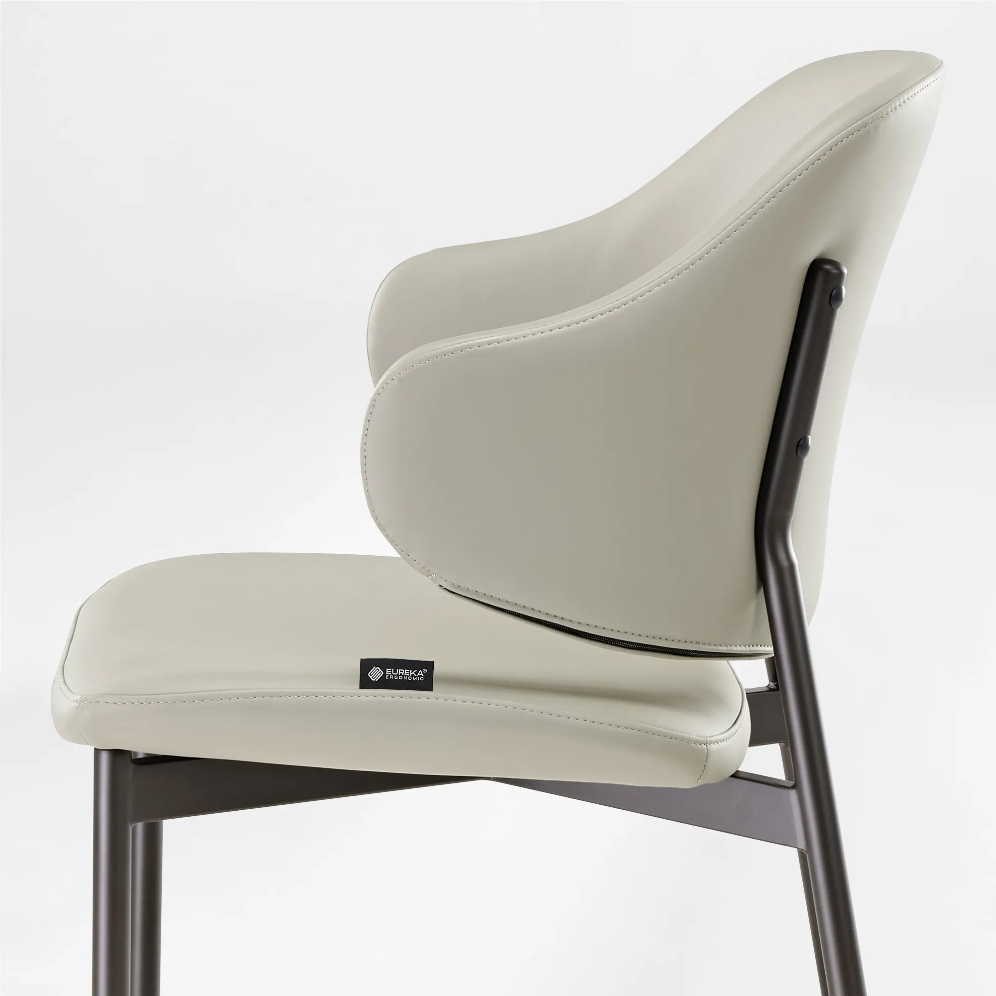 Noble Upholstered Dining Side Chairs Set of 2 - Gray