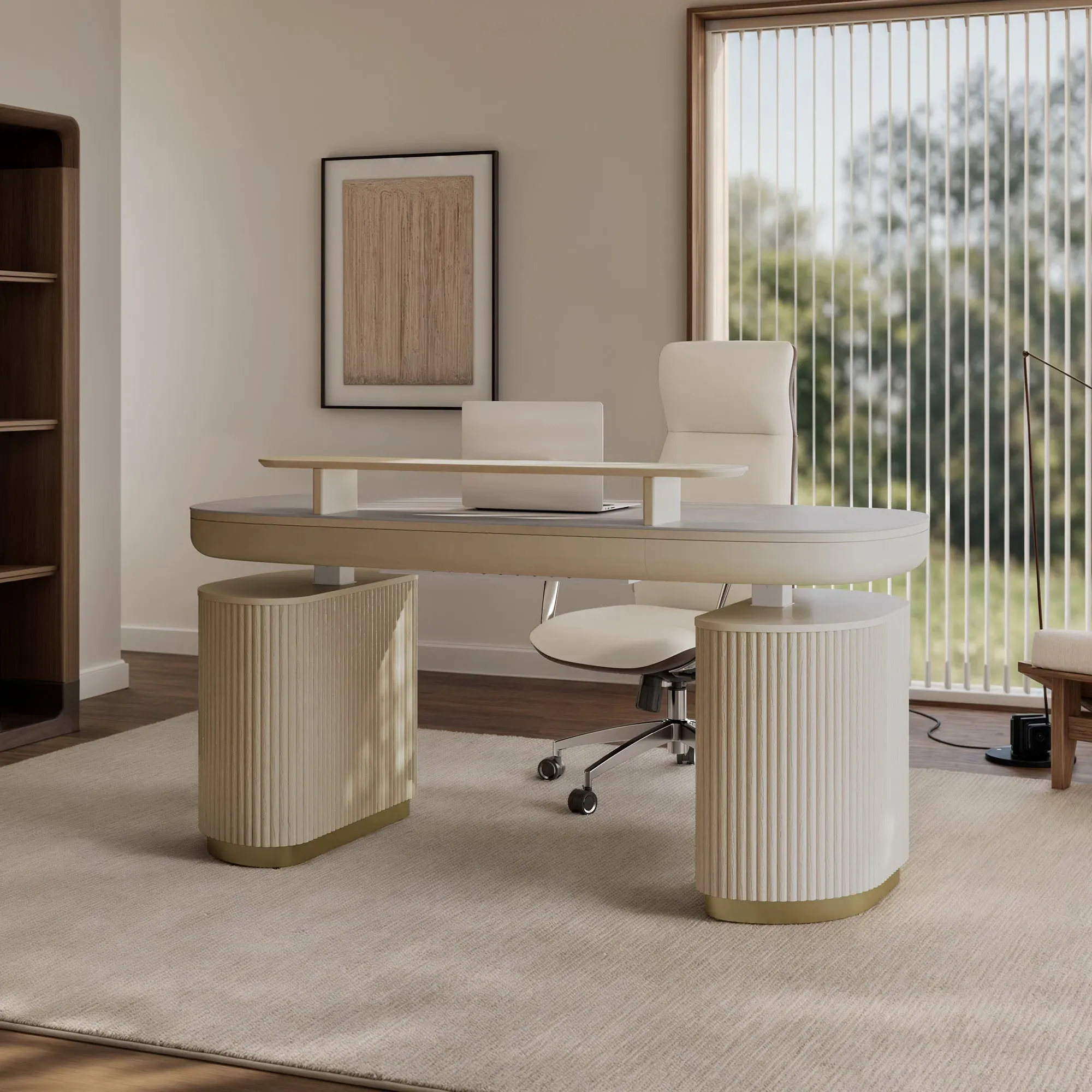 Opal Executive Office Desk with Storage