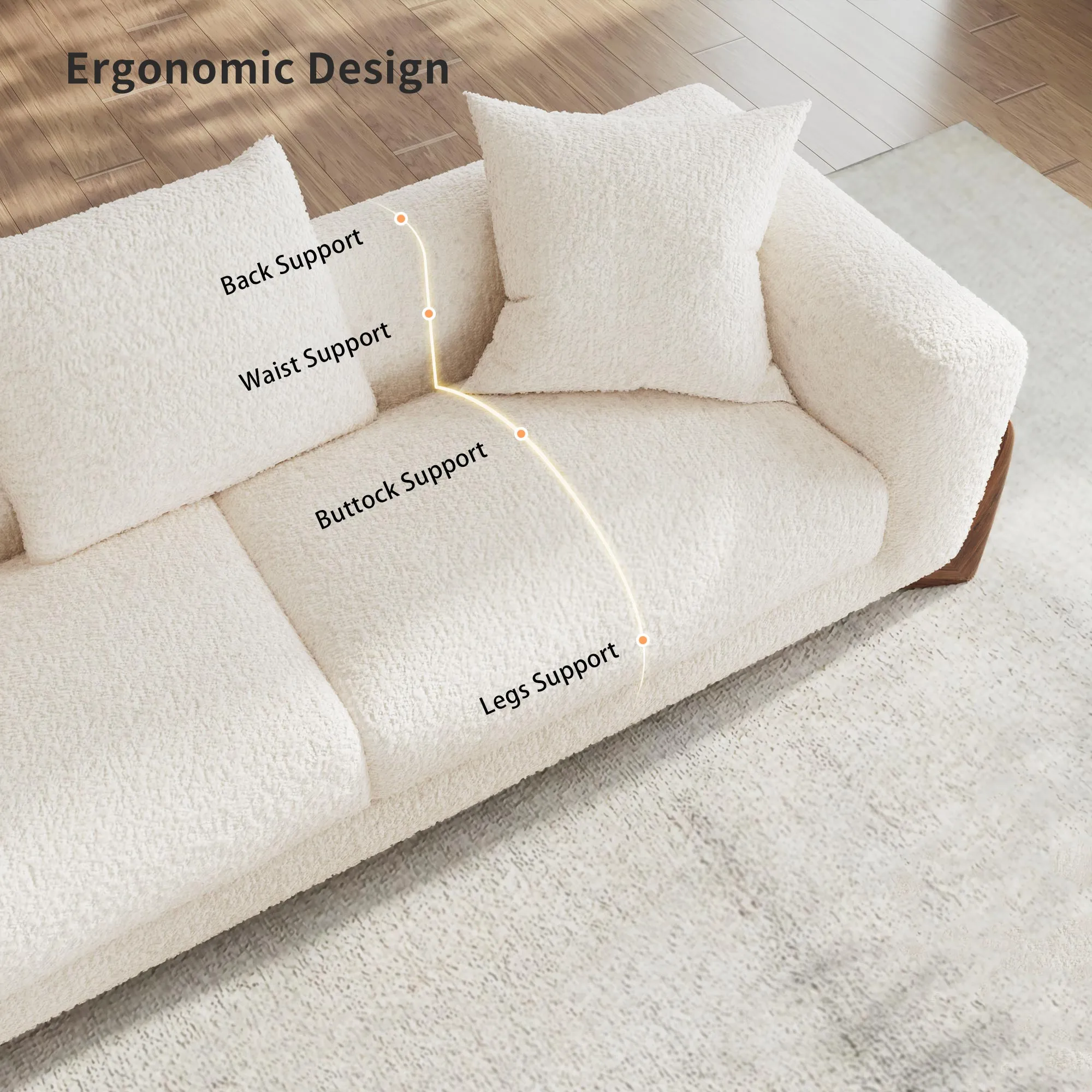 Rowan Upholstered Accent Chair - Off White