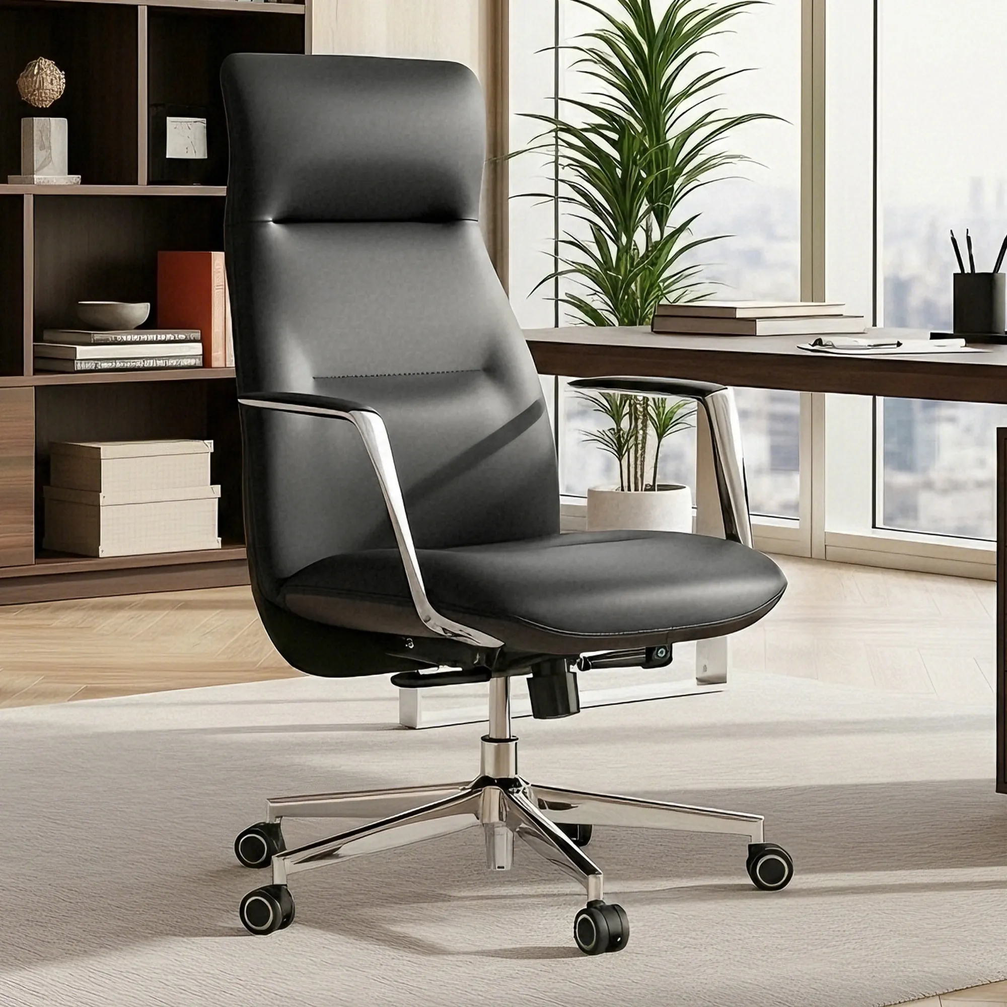 Royal Slim Executive Office Chair - Black