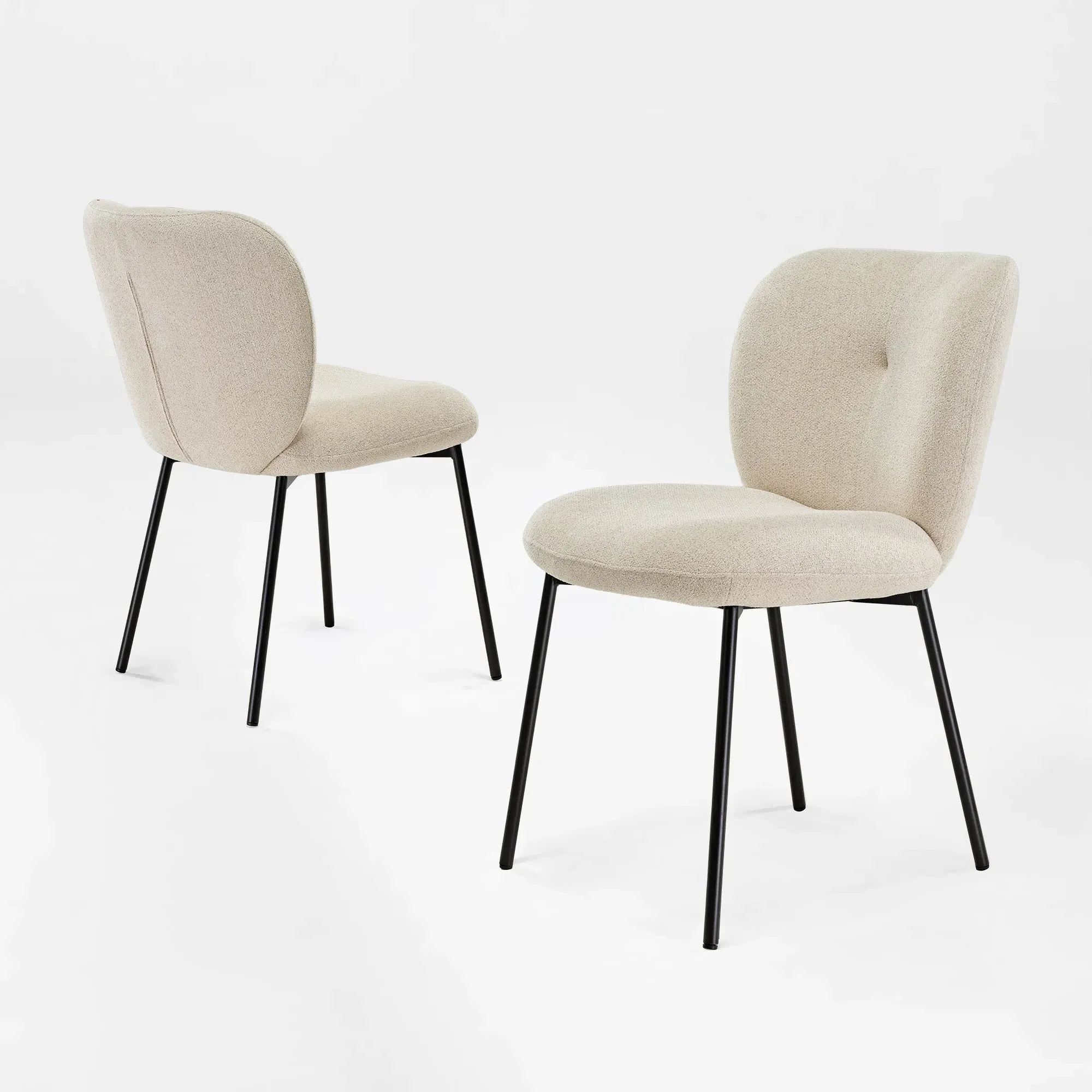 Sage Upholstered Dining Side Chairs Set of 2 - Off-White image