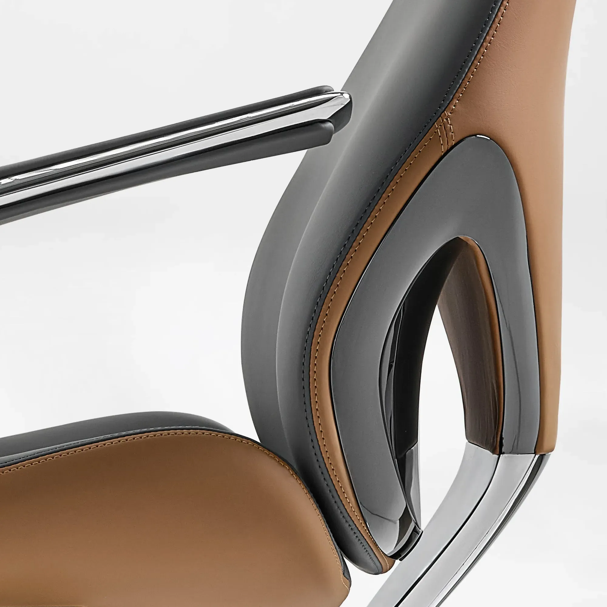 Serene Aaron High-Back Executive Office Chair - Leather