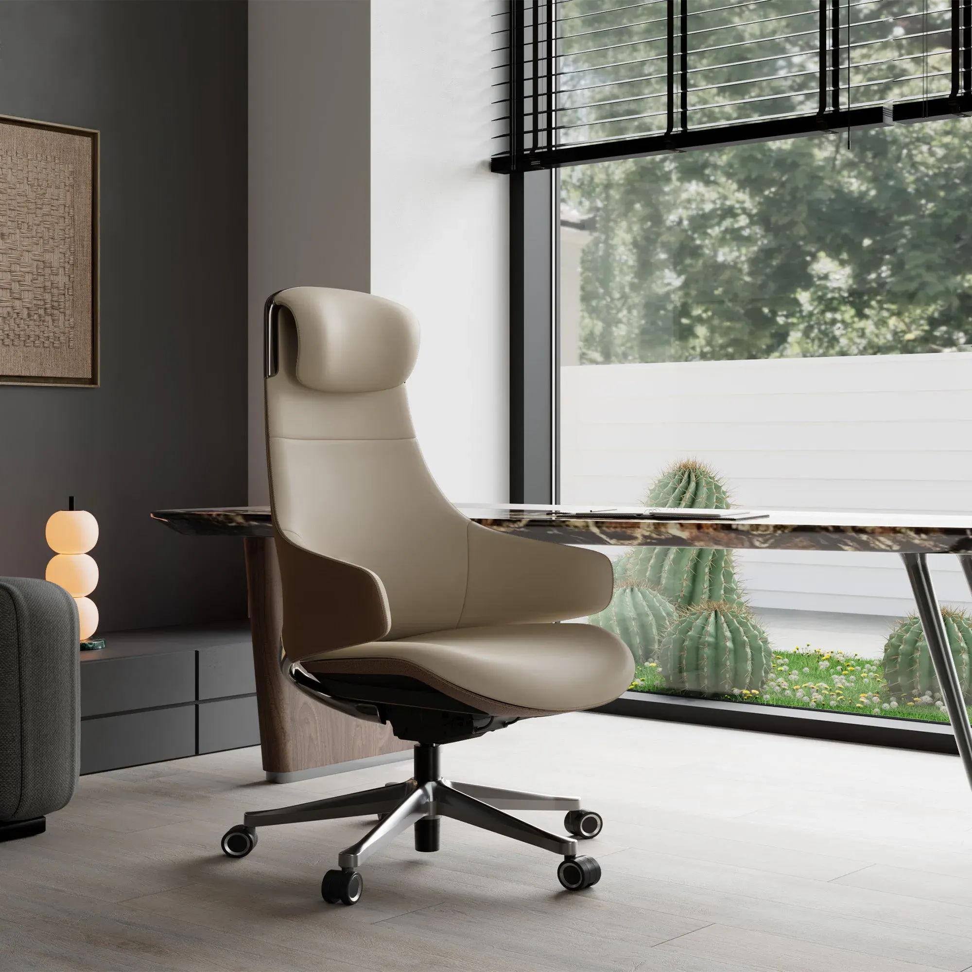 Serene Ella Executive Chair - Napa Leather