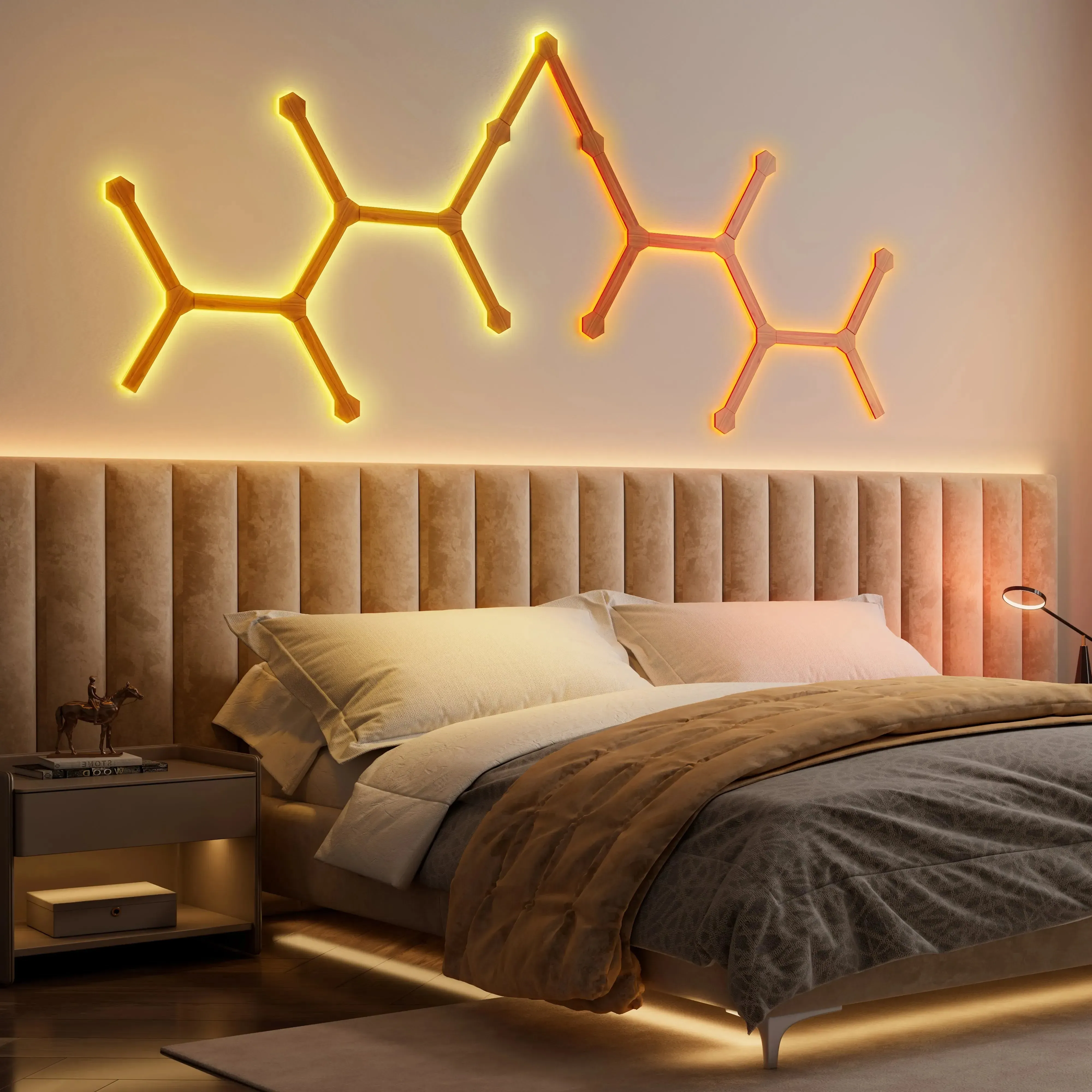 Soho Art RGB LED Wall Lights with Voice Control alternate view