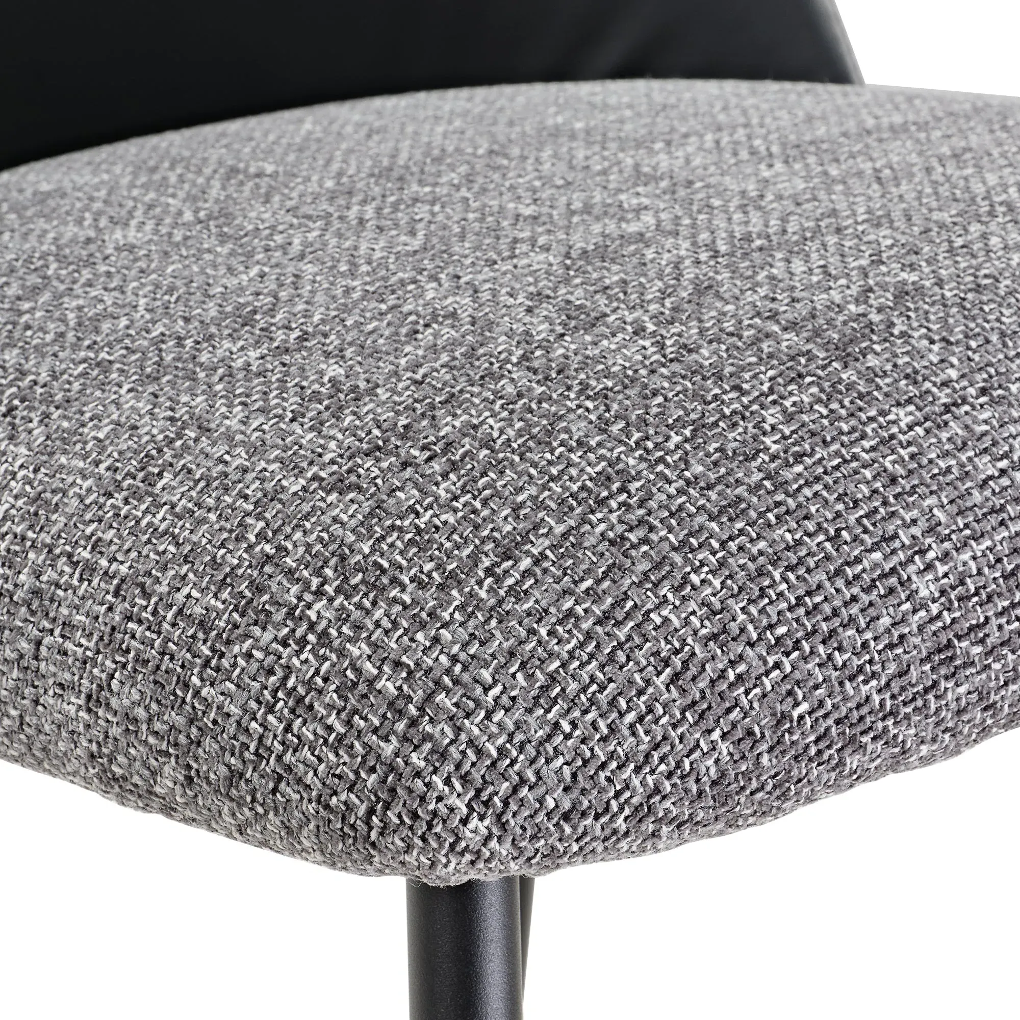 Solace Upholstered Dining Side Chairs Set of 2 - Black Gray