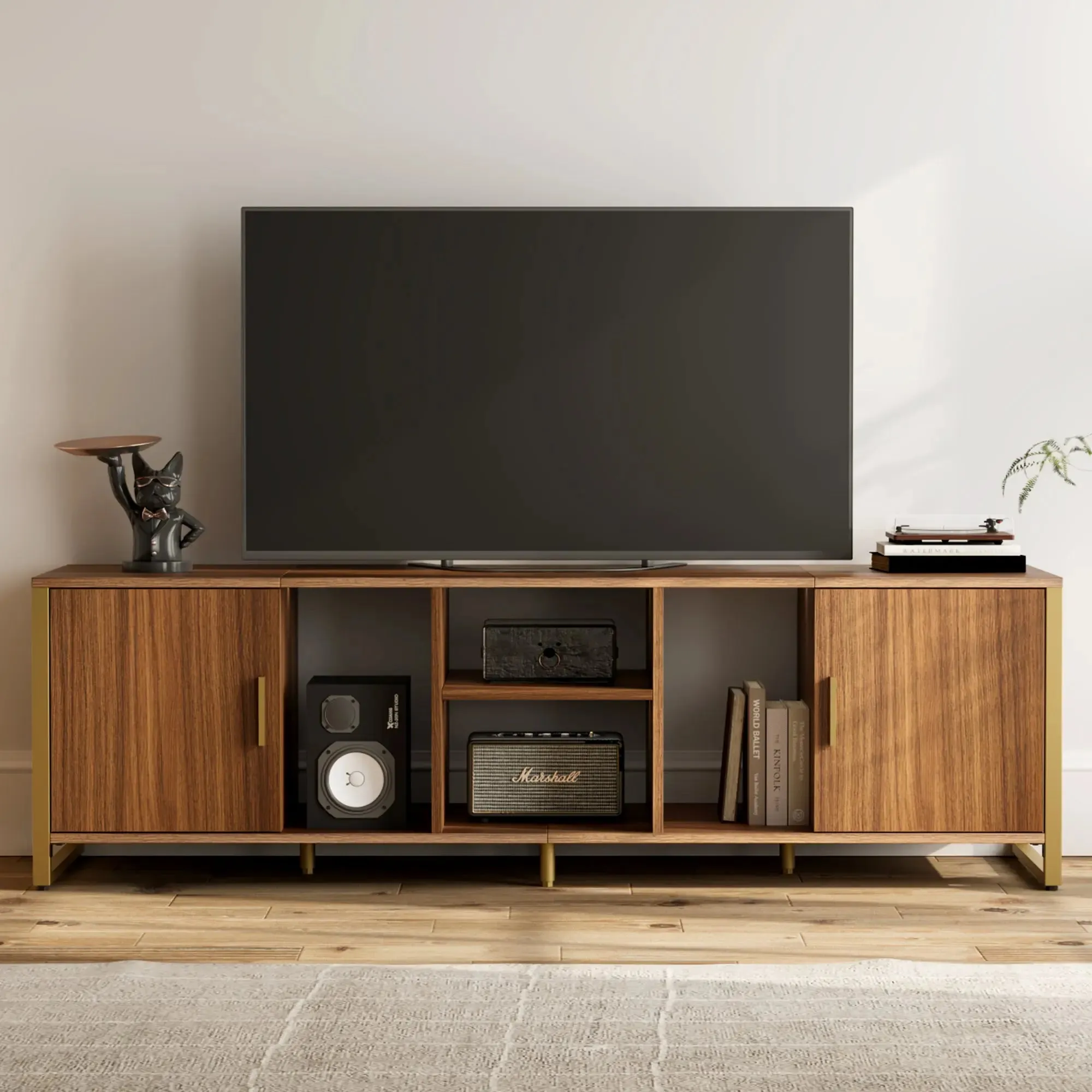Sonoma 70" LED TV Stand with Storage - Walnut