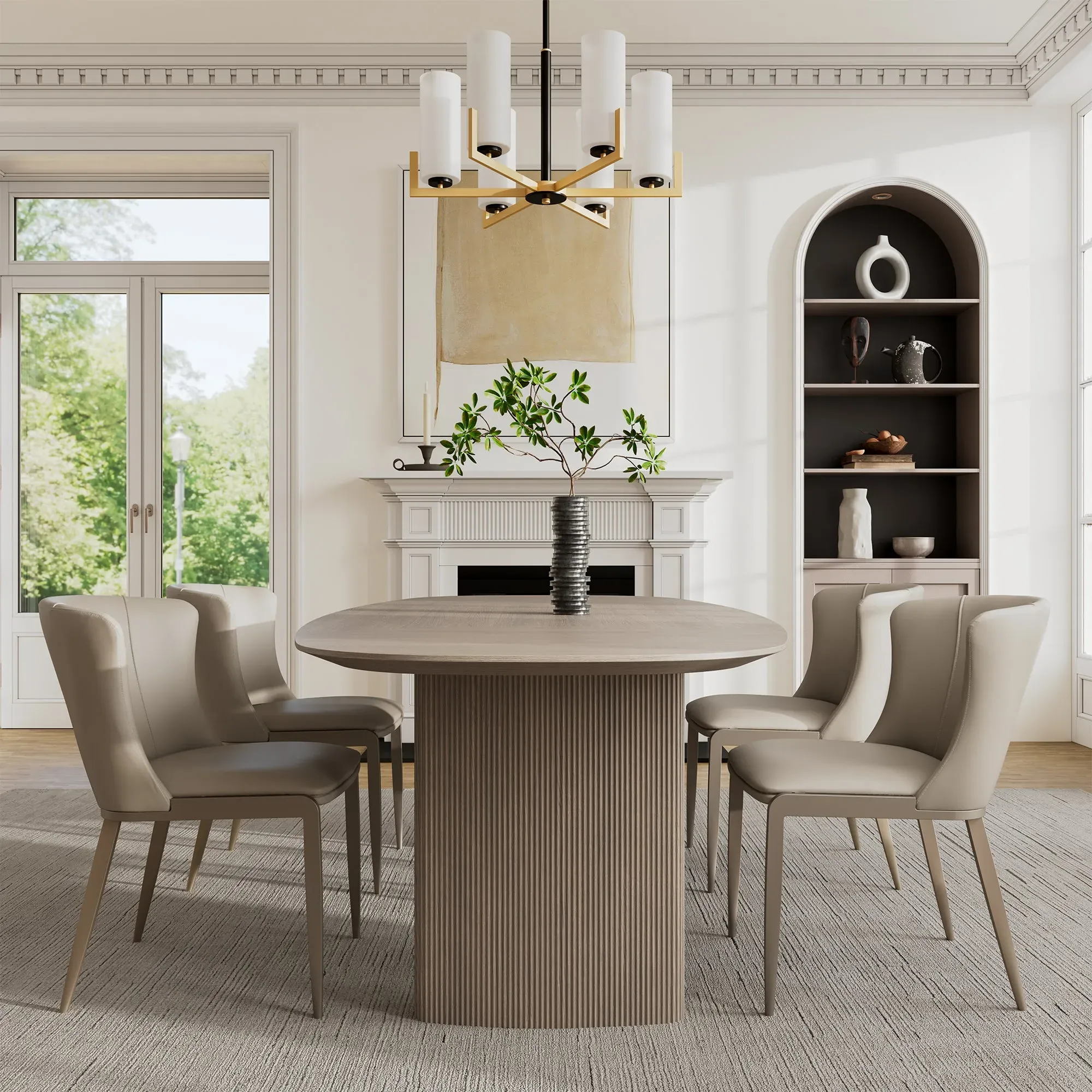Stella Oval Dining Table - Gray