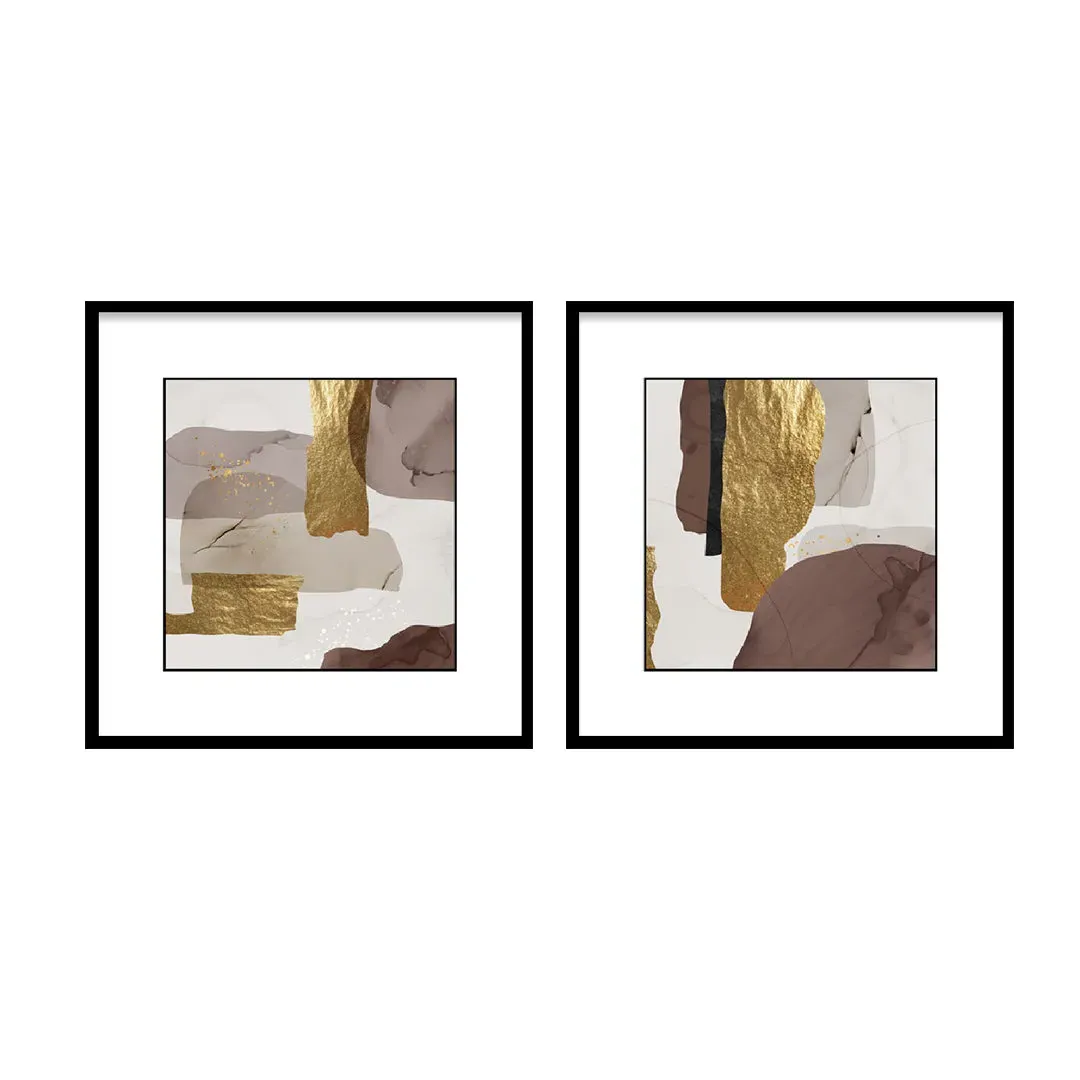WA-02 Abstract Wall Art Print Set of 2