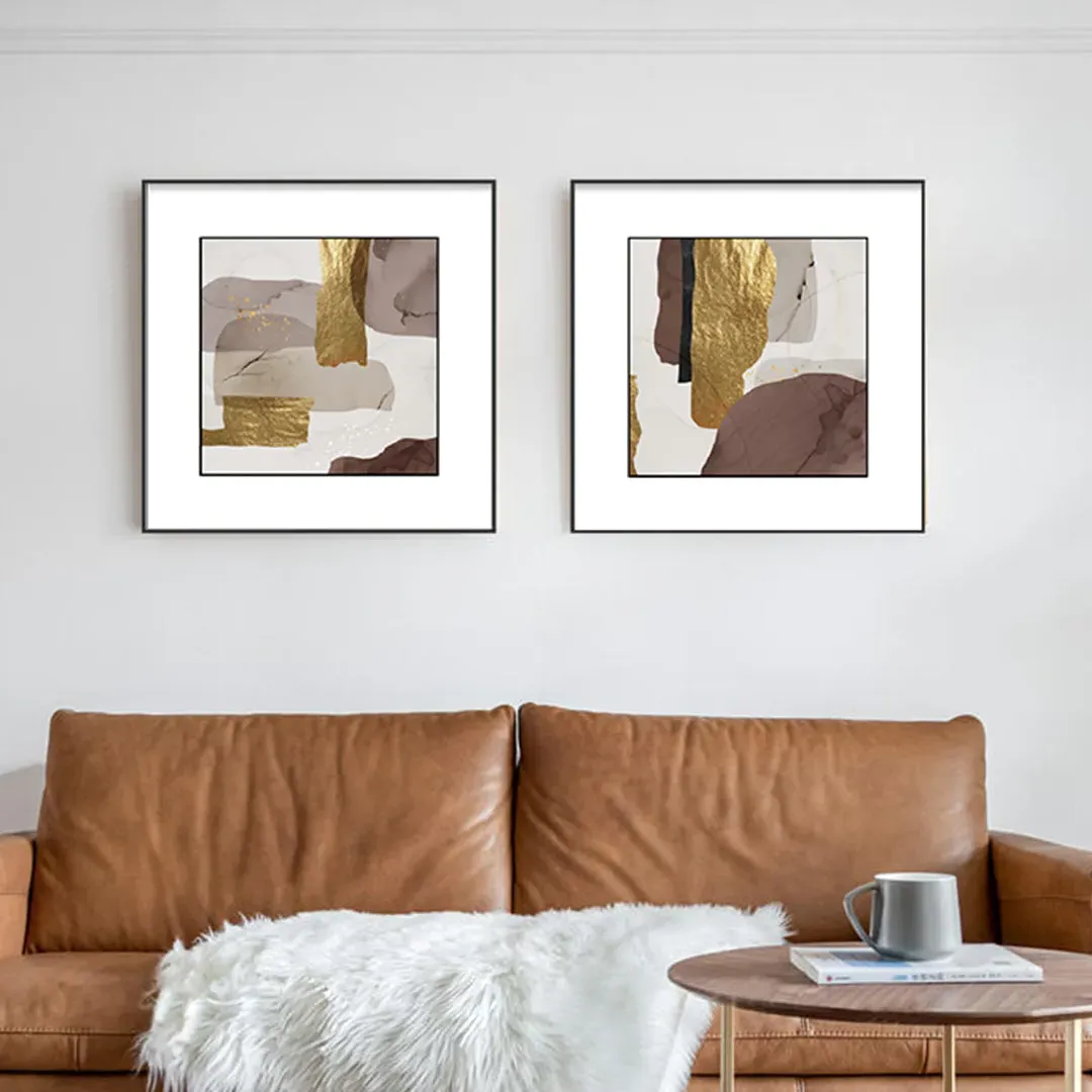 WA-02 Abstract Wall Art Print Set of 2 image