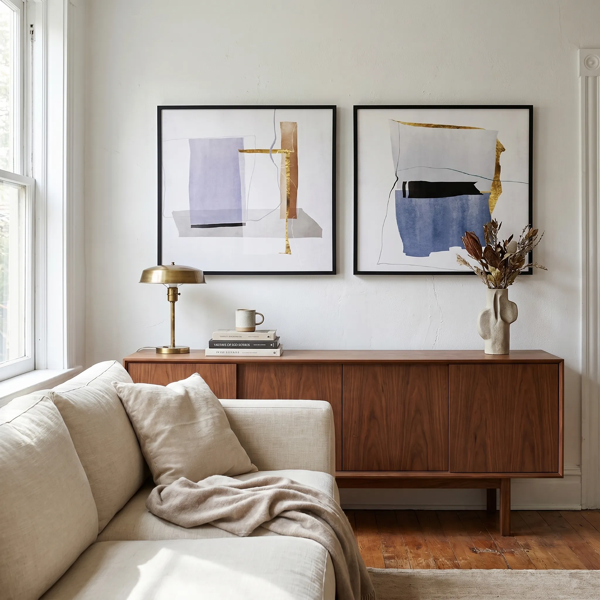WA-04 Abstract Wall Art Set of 2 alternate view