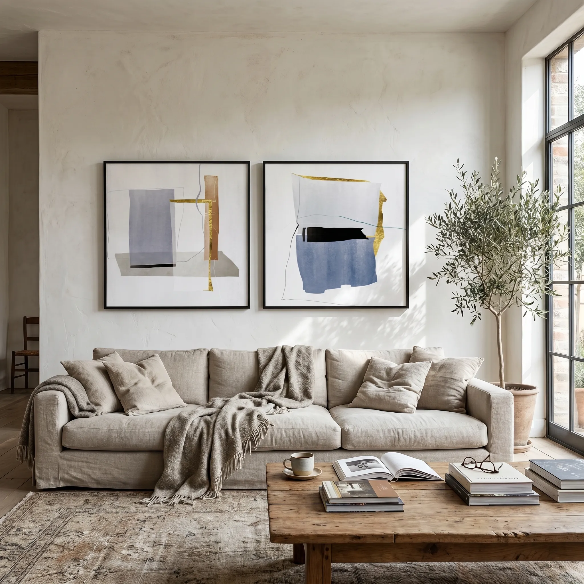 WA-04 Abstract Wall Art Set of 2 product