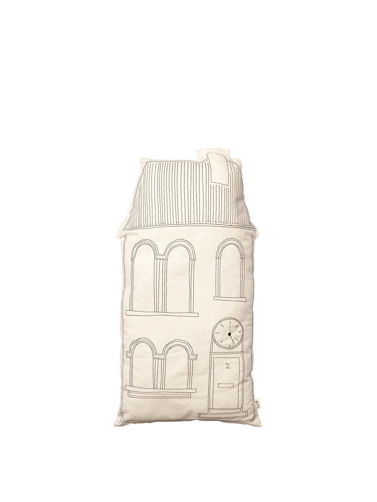 Abode Tall Clock Cushion - Organic Cotton